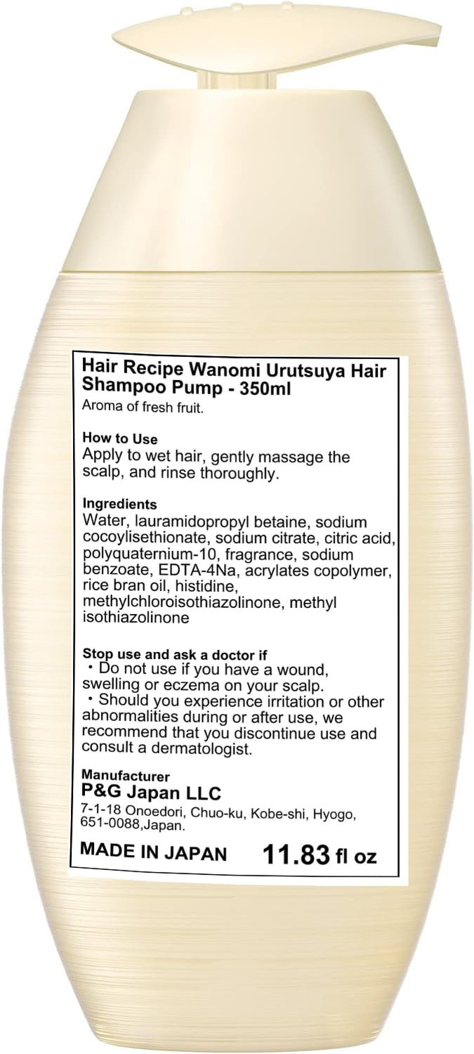 ????? Hair Recipe Wanomi Urutsuya Hair Shampoo Pump - 350Ml