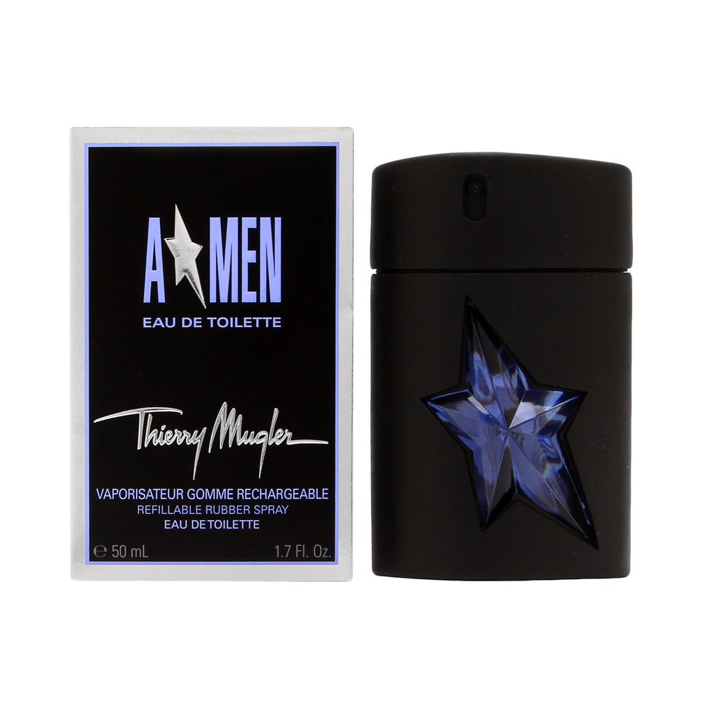 Angel Men by Thierry Mugler for Men 1.7 oz Eau de Toilette Refillable Rubber Spray