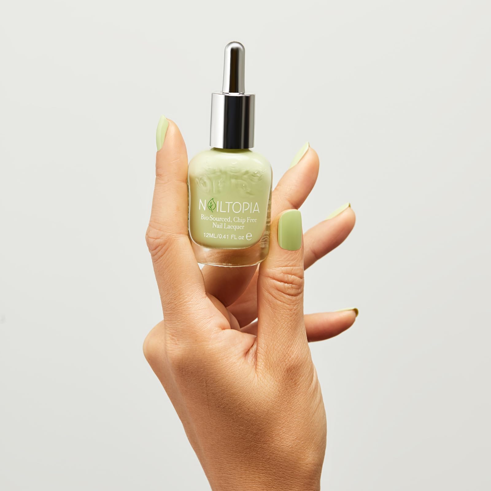 Nailtopia - Plant-Based Chip Free Nail Lacquer - Non Toxic, Bio-Sourced, Long-Lasting, Strengthening Polish - Juice Cleanse (Pas