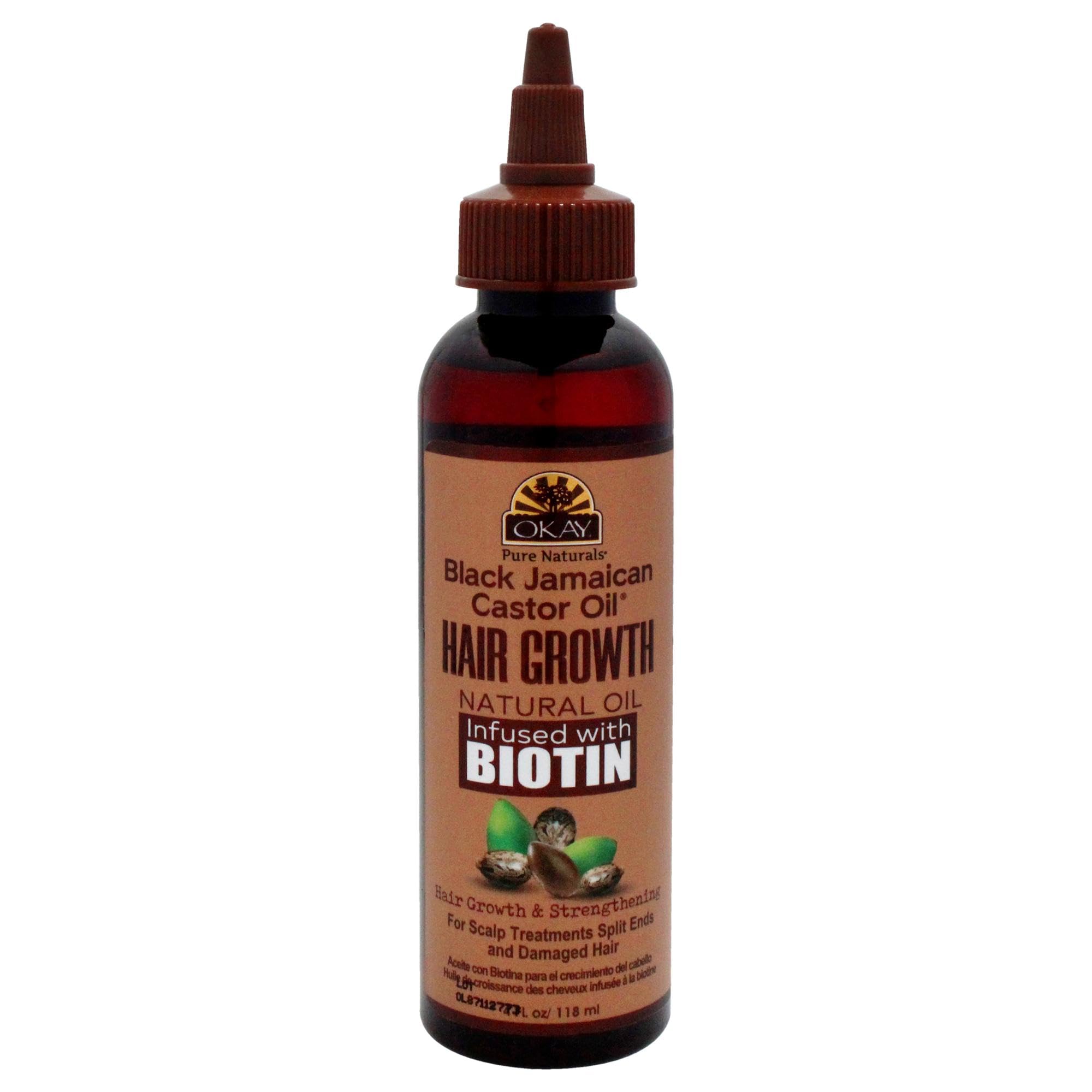 Black Jamaican Castor Oil Hair Growth By Okay For Unisex - 4 Oz Oil