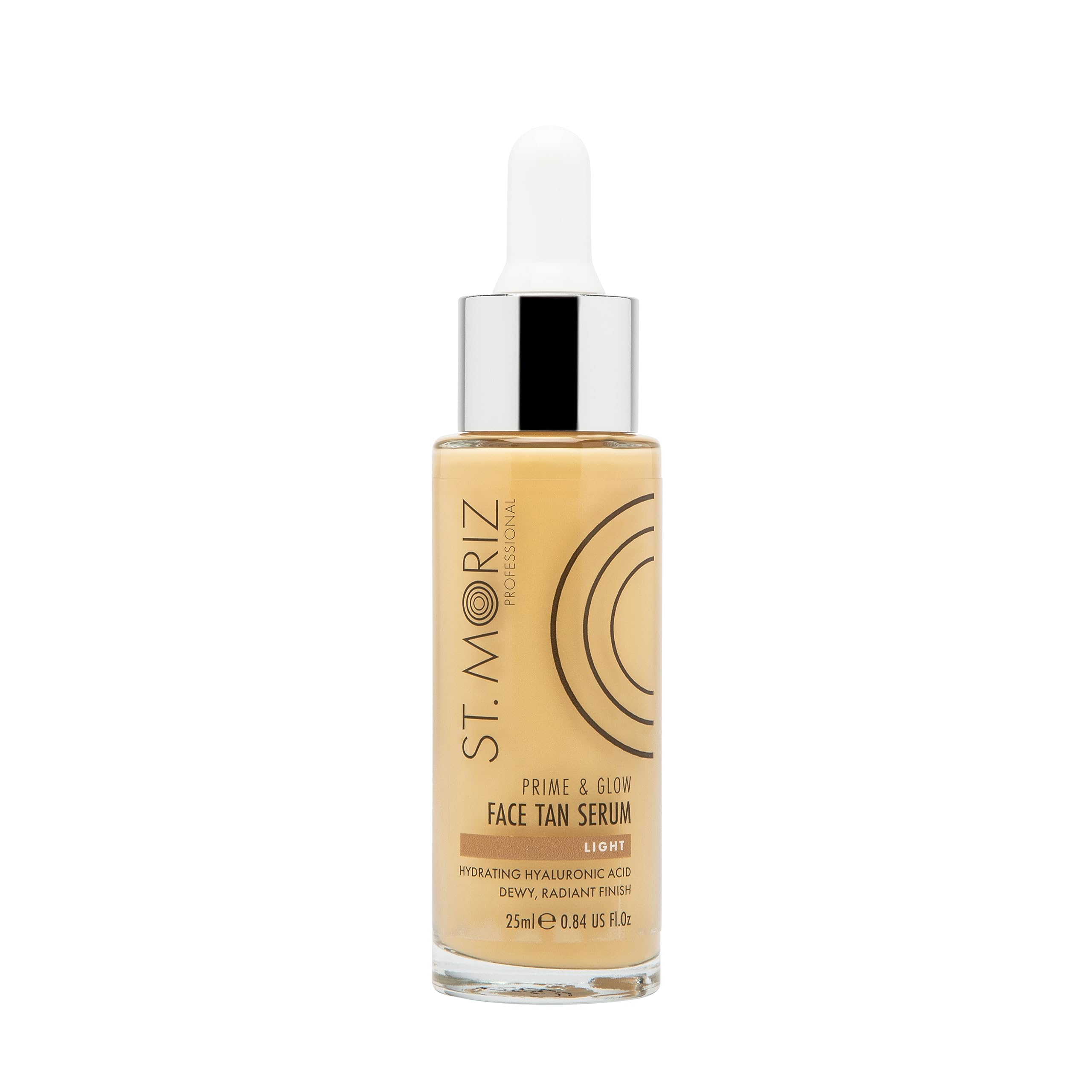 St Moriz Professional Face Tanner Serum - Prime & Glow Hydrating 2 in 1 Self Tan Face Serum & Makeup Primer With Hyaluronic Acid
