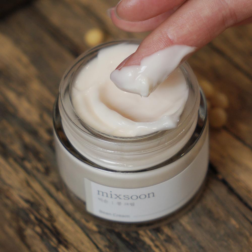Mixsoon Bean Cream - Intensive Moisture Face Cream For Smooth, Nourished Skin, Pore & Sebum Care - Korean Skincare For Glass Ski