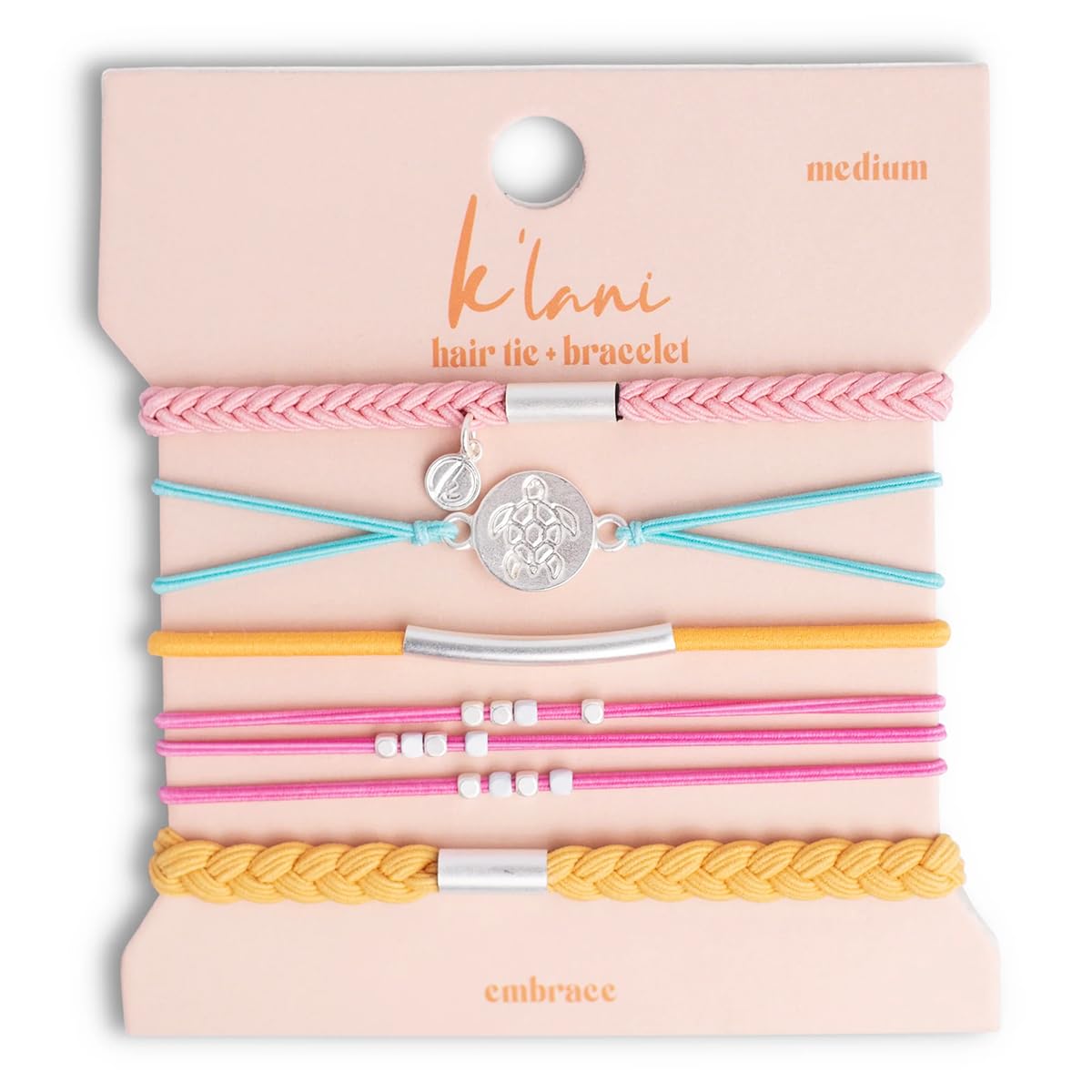 K'lani Embrace Bracelets for Women - Elastic Bracelets and Boho Hair Ties - Cute Hair Ties for Women and Hair Tie Accessories - 