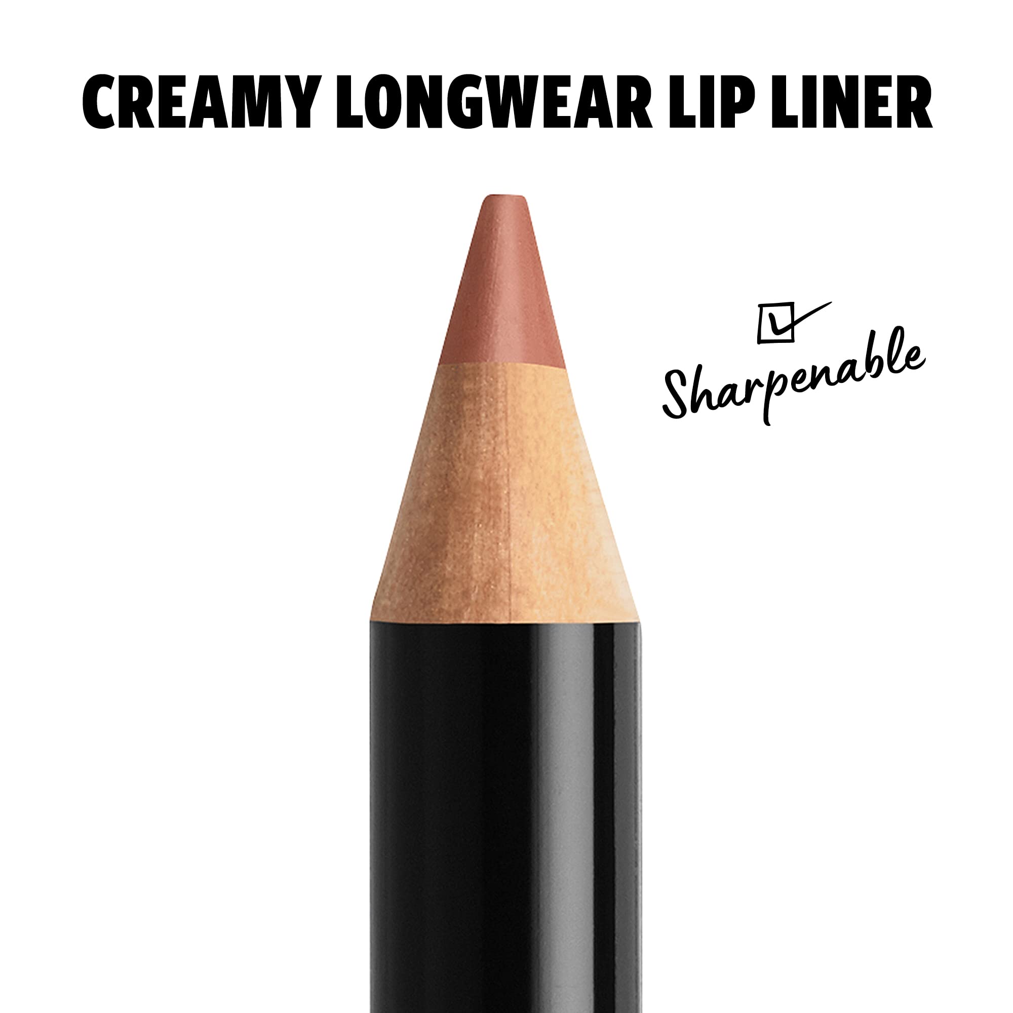 Nyx Professional Makeup Slim Lip Pencil, Long-Lasting Creamy Lip Liner - Peakaboo Neutral