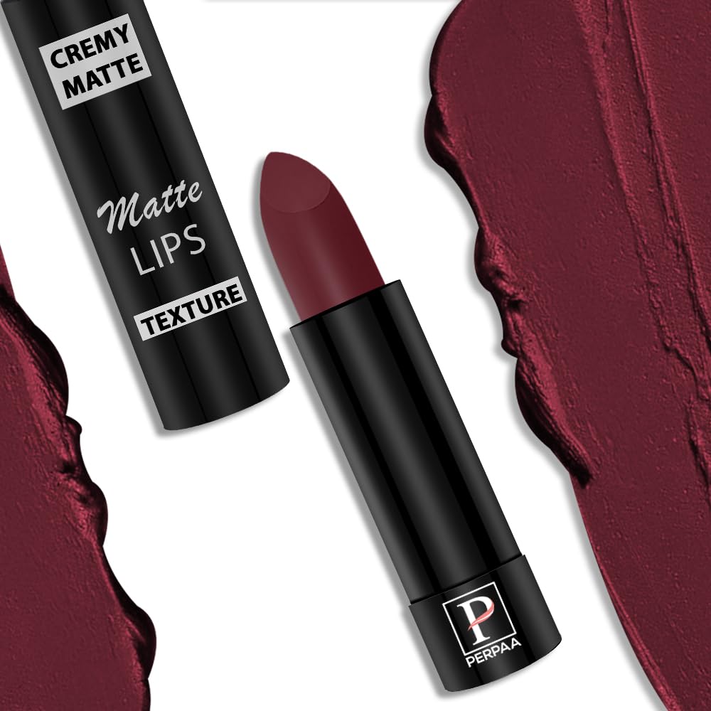 Perpaa Non Transfer Lip Color, Matte Finish 3.5Gm (Cherry Maroon)