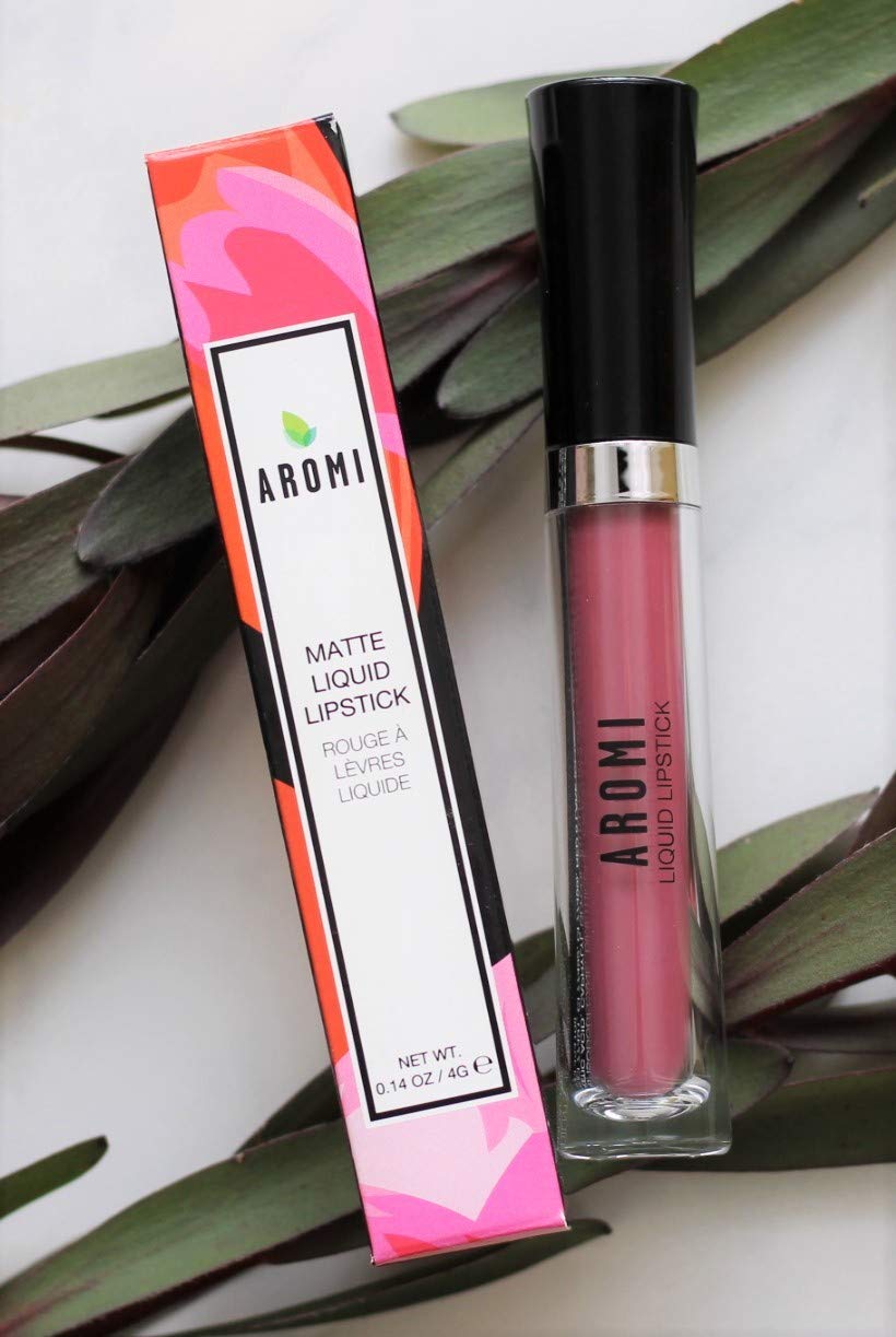 Aromi Medium Pink Matte Liquid Lipstick, Dusty Rose Lip Color, Smudge Proof And Long-Lasting Lipstick, Vegan & Cruelty-Free Beau