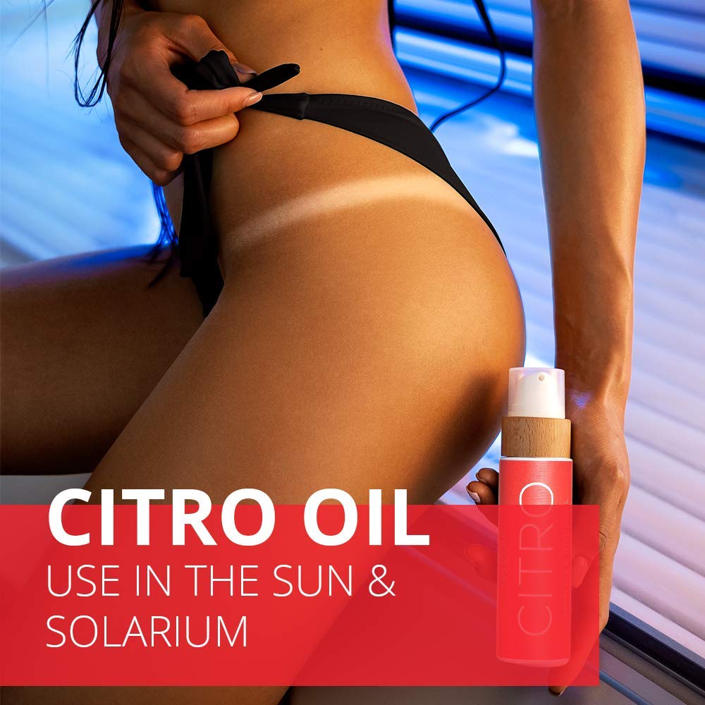 COCOSOLIS CITRO Tanning accelerator - organic tanning oil with vitamin E & citrus scent for a quick, intensive tan - tanning enh