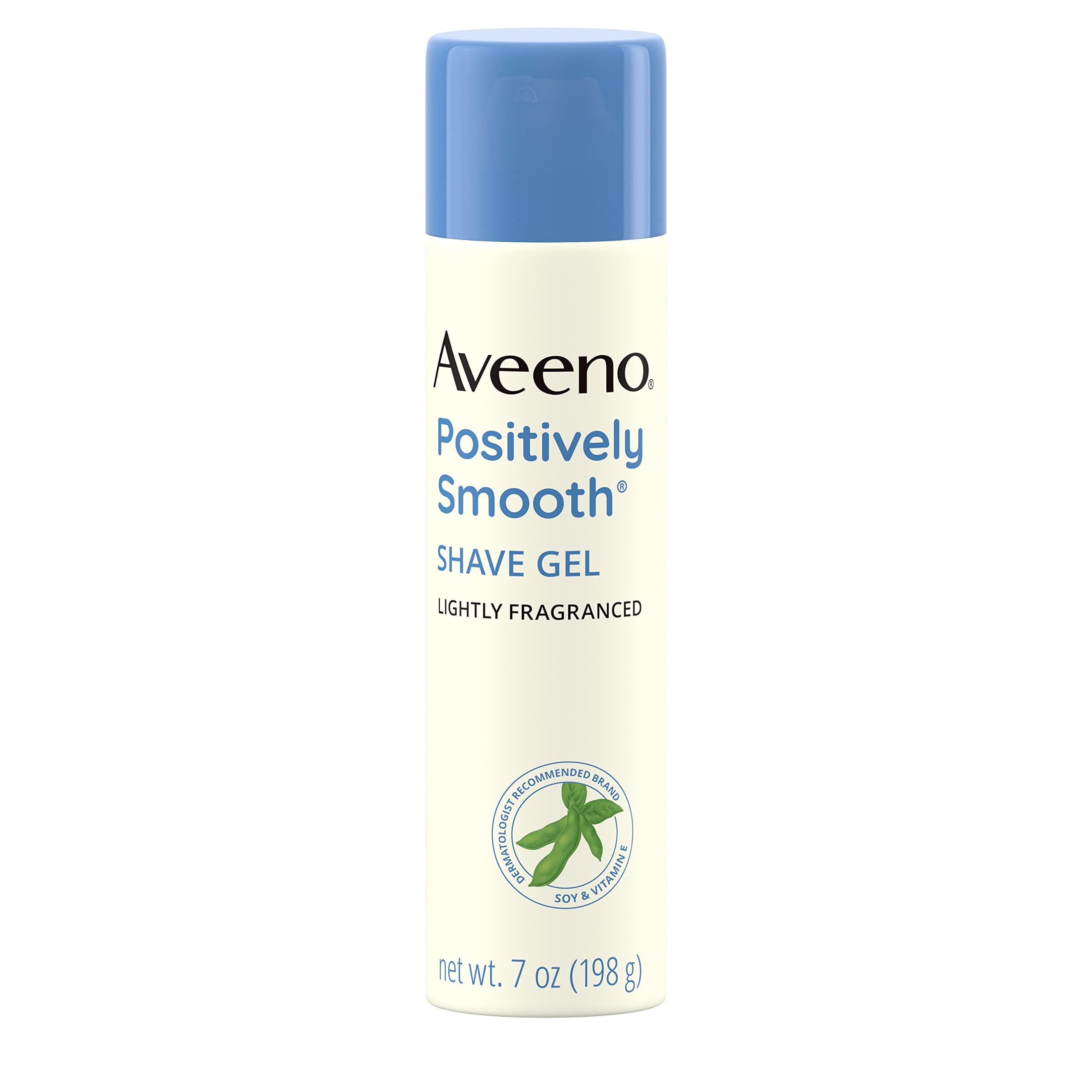 Aveeno Positively Smooth Moisturizing Shave Gel with Soy, Aloe, and Vitamin E to help Prevent Nicks, Cuts and Razor Bumps, Light
