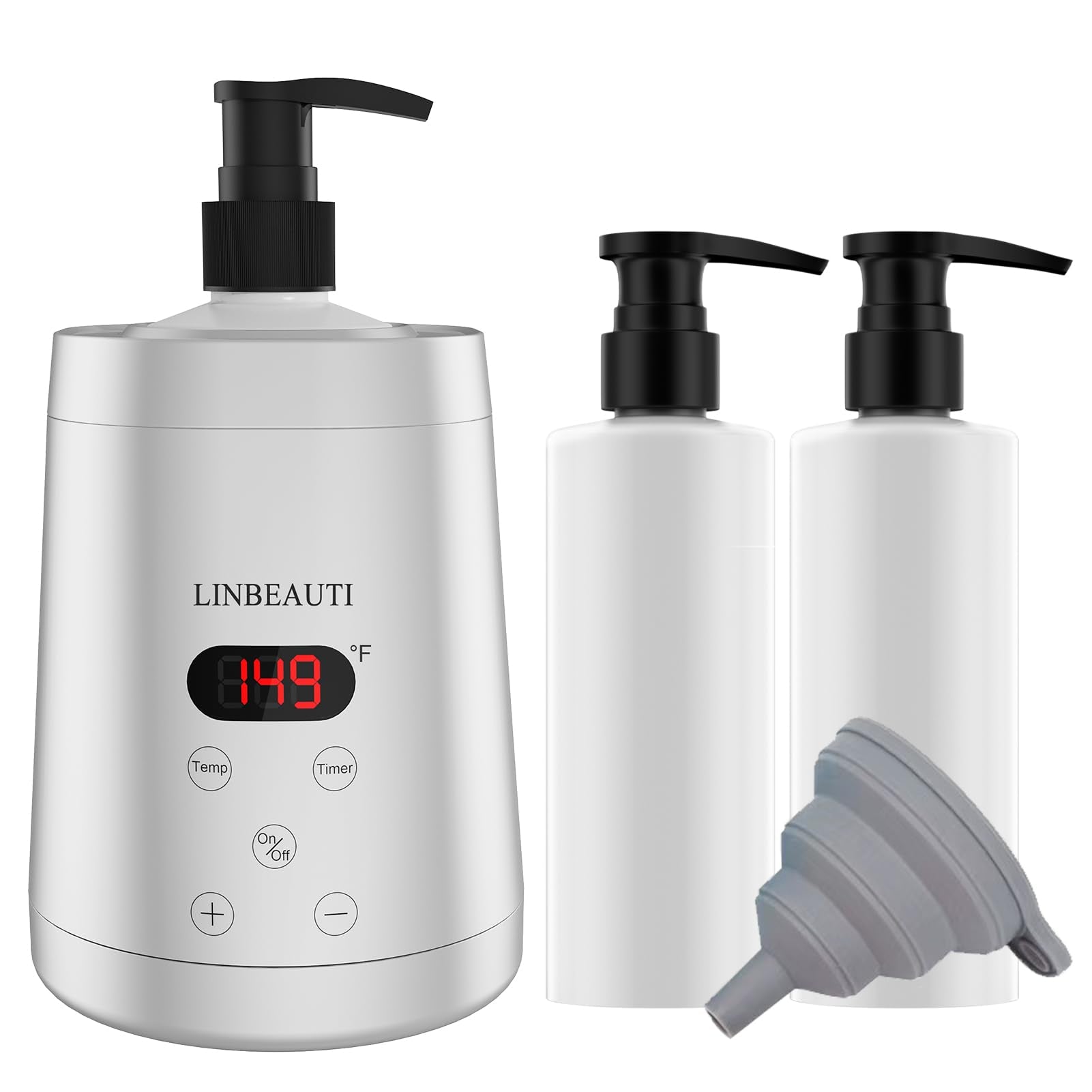 LINBEAUTI Massage Oil Warmer Bottle Professional Lotion Heater for SPA, Automatic Oil Warmer Heated Oil Lotion Cream for Salon, 