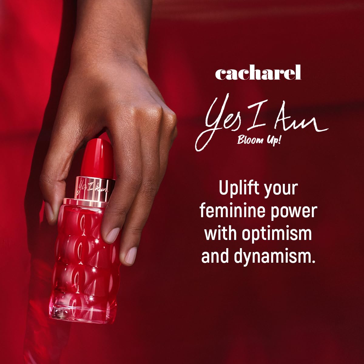 Cacharel Yes I Am Bloom-Up, Eau De Parfum For Women, Floral, Fruity With Notes Of Red Berries & Sandalwood 1.7 Fl. Oz.
