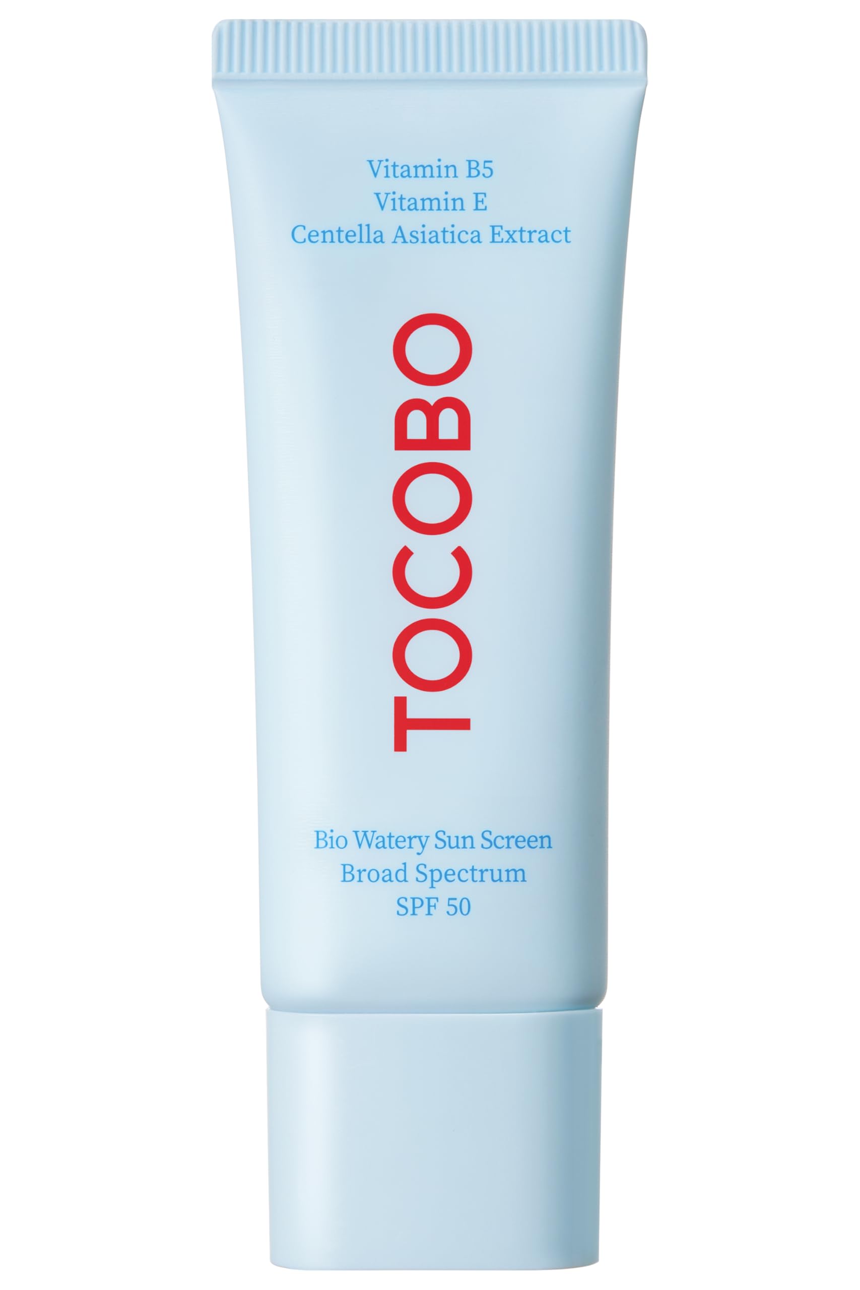 Bio Watery Sunscreen SPF 50 Broad Spectrum Korean Facial Sun Cream with Hyaluronic Acid - Lightweight Daily Face Sunblock Lotion