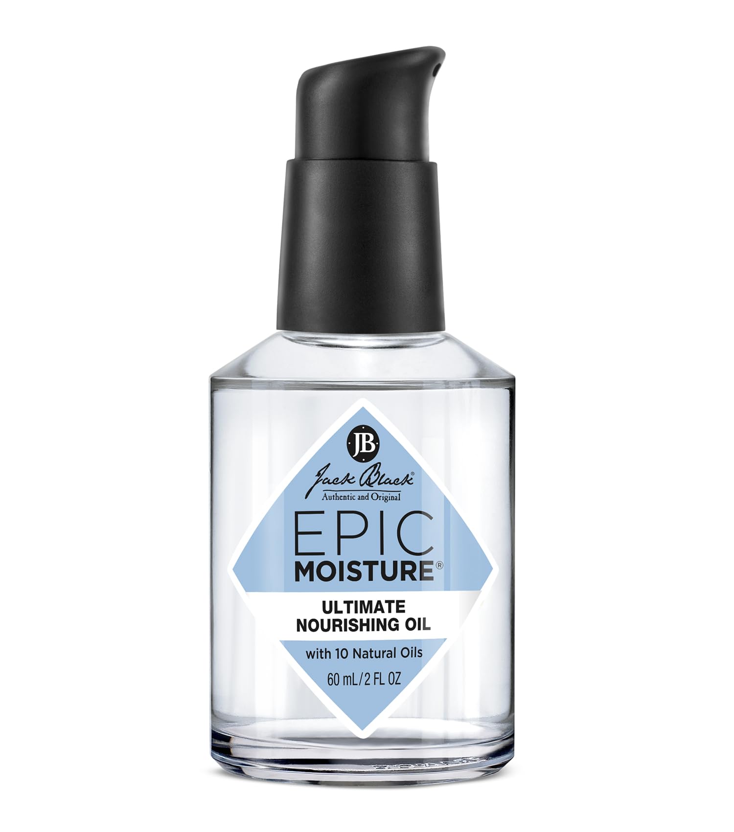 Jack Black Epic Moisture Ultimate MP10 Nourishing Oil, 2 Fl Oz - Multi-Purpose Moisturizing Body Oil and Beard Oil with 10 Natur