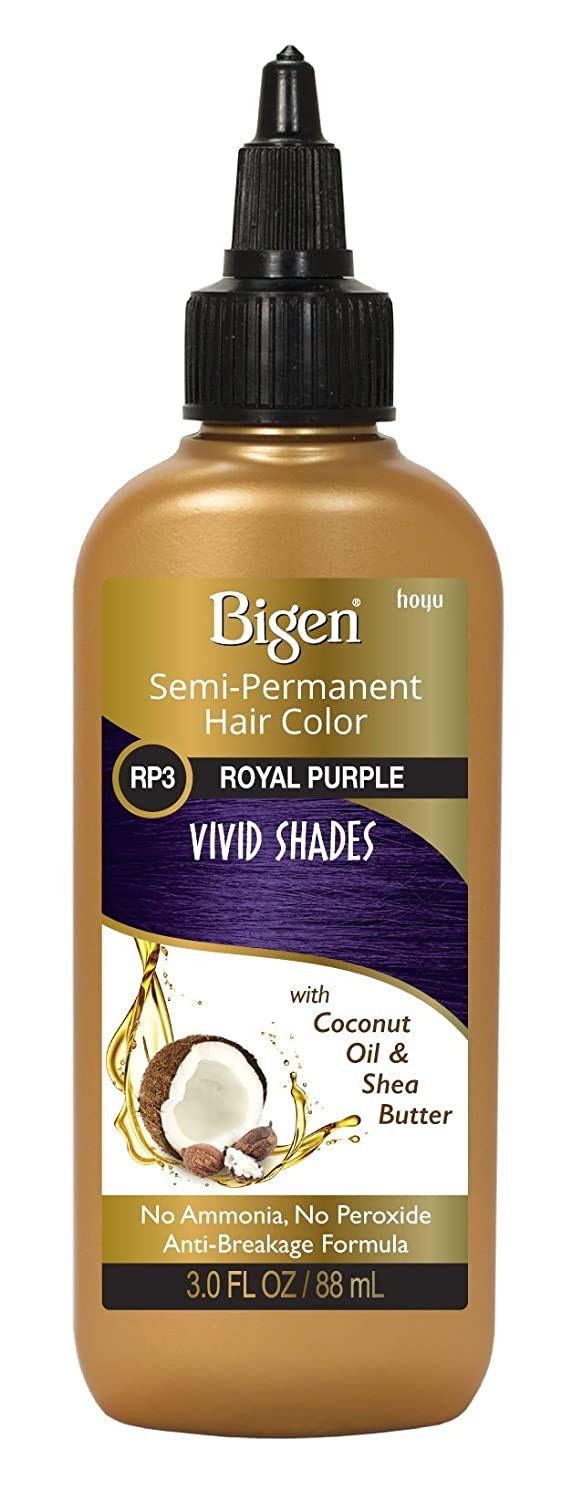 Bigen Vivid Shades Semi-permanent Hair Color, Royal Purple