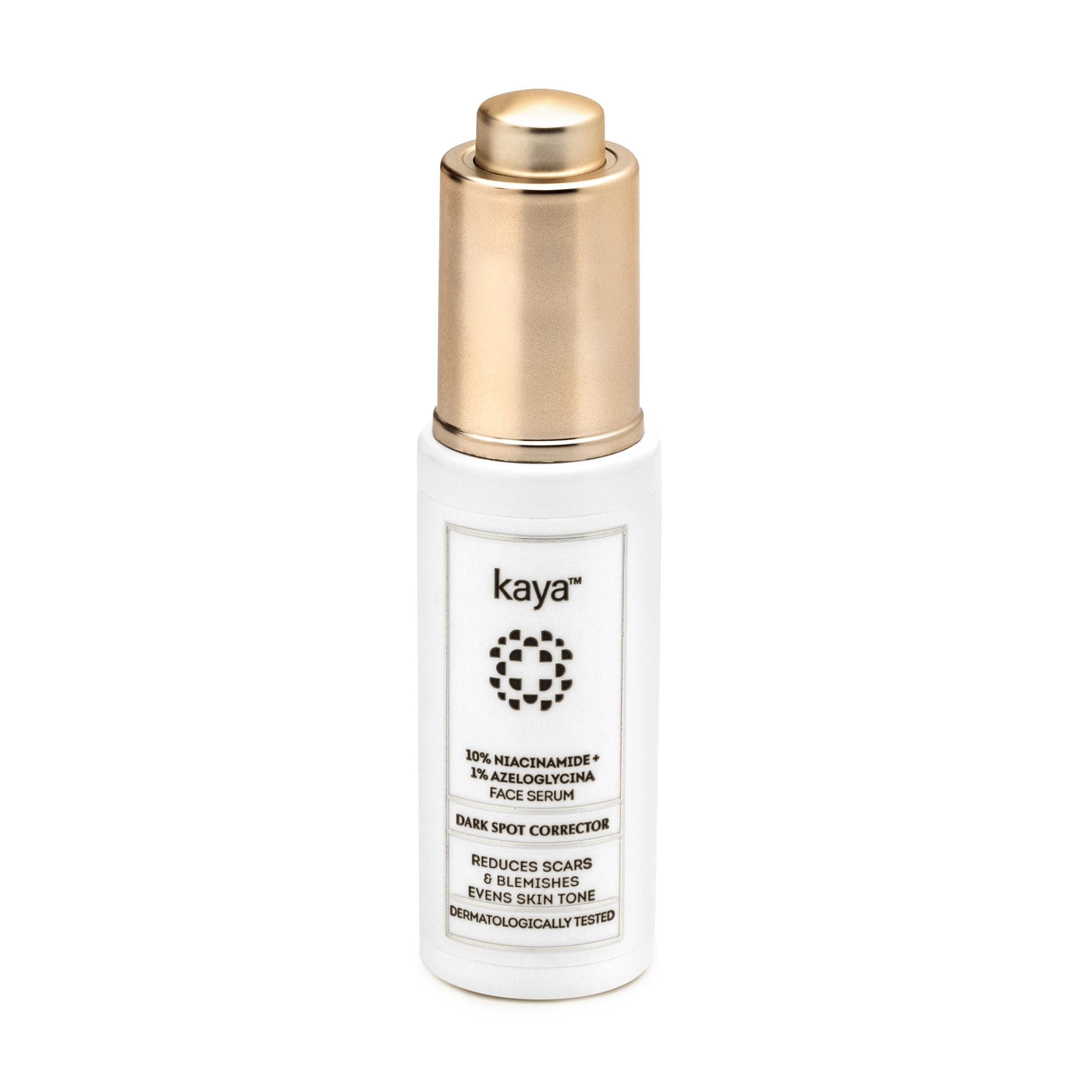 Kaya 10% Niacinamide + 1% Azeloglycina Face Serum | Dark Spot Corrector | Fights Acne | All Skin Types | For Men & Women | 30Ml