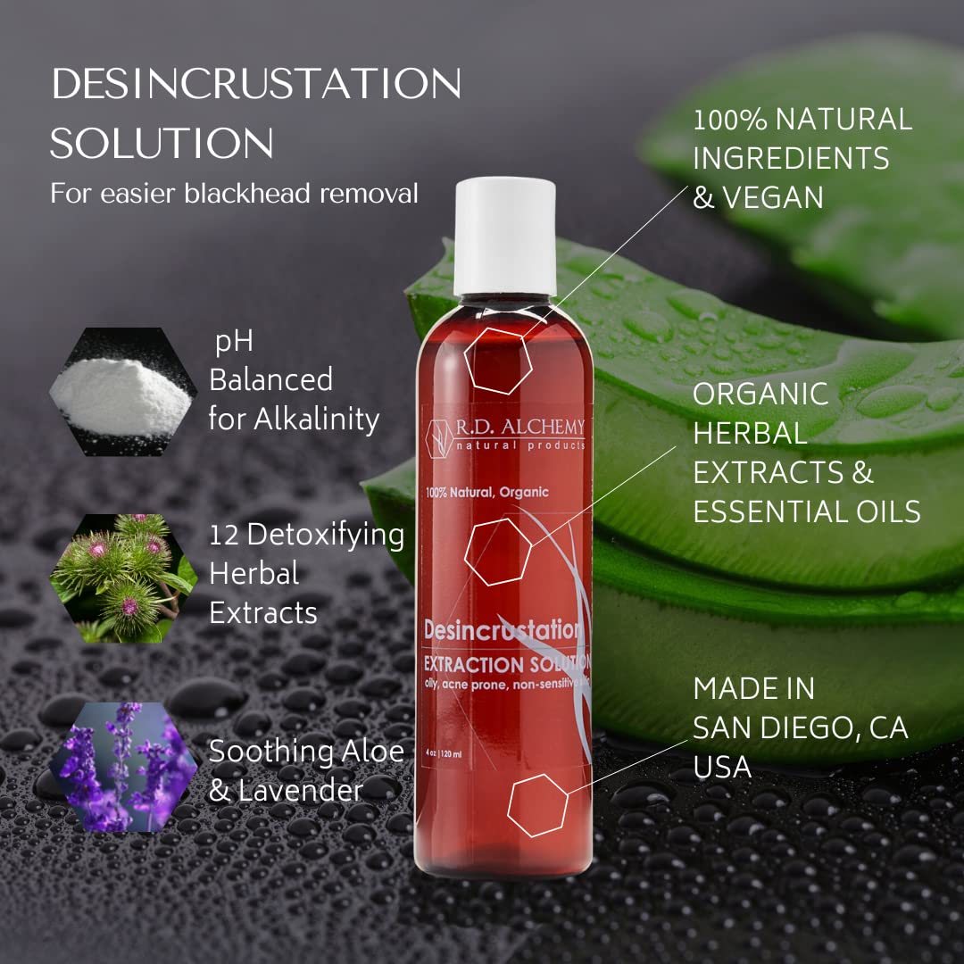 Rd Alchemy - Desincrustation Solution/Scaling Fluid To Help Soften And Open Pores, Remove Blackheads And To Make Extractions Eas