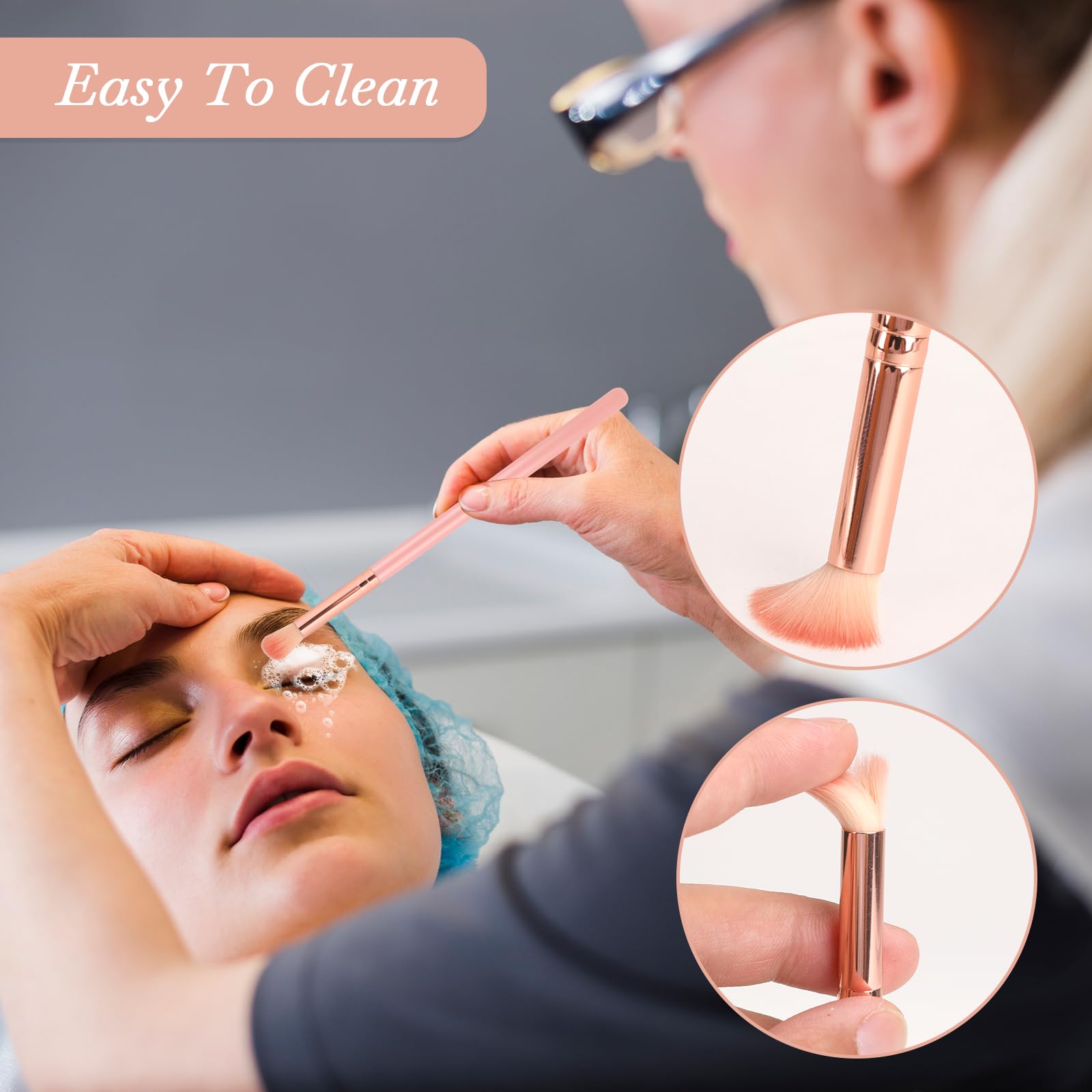 10Pcs Eyelash Extension Cleansing Brush Lash Bath Brushes For Cleansing, Lash Shampoo Cleaning Brush Lash Cleanser Supplies For