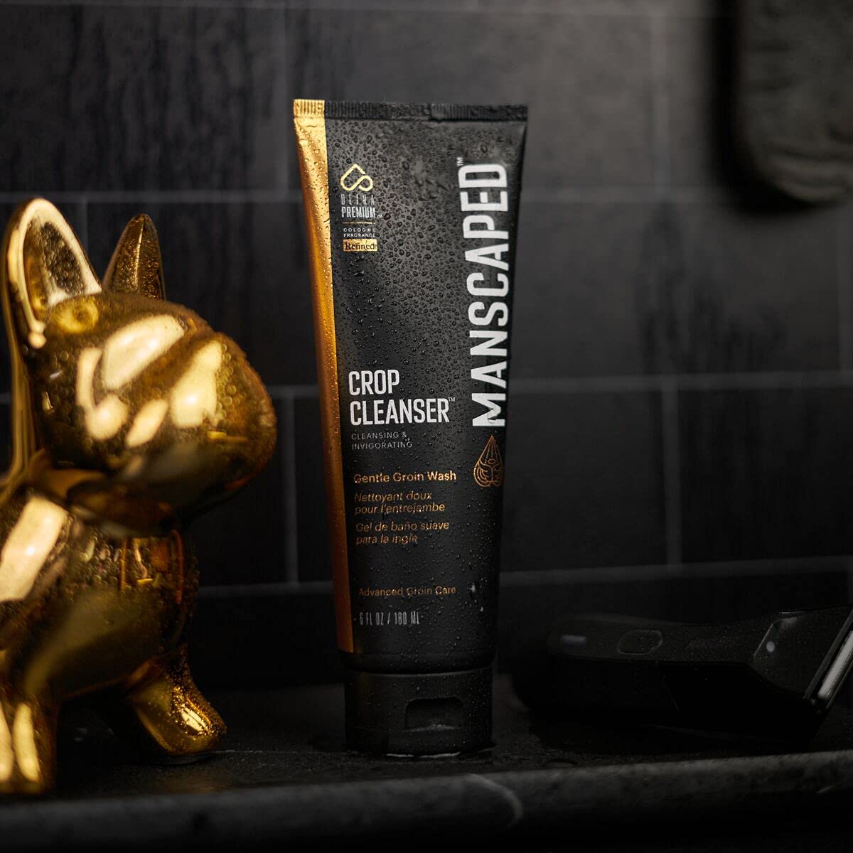 MANSCAPED® Crop Cleanser® Groin Wash, 6 oz Invigorating Shower Gel for Men with Vitamin E and Aloe, Vegan Body Wash
