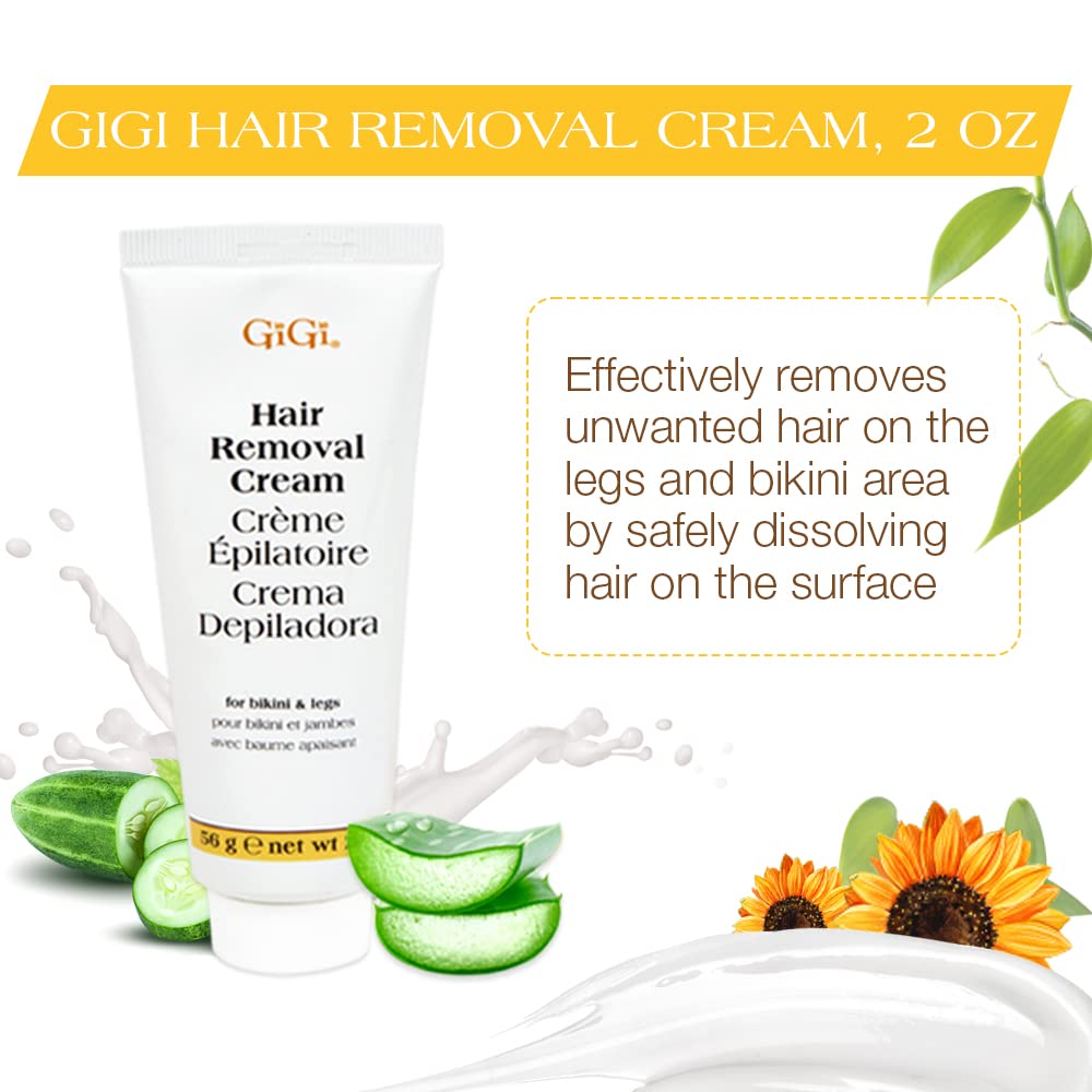 Gigi Hair Removal Cream For Bikini & Legs With Calming Balm, 1 Ea, 1Count