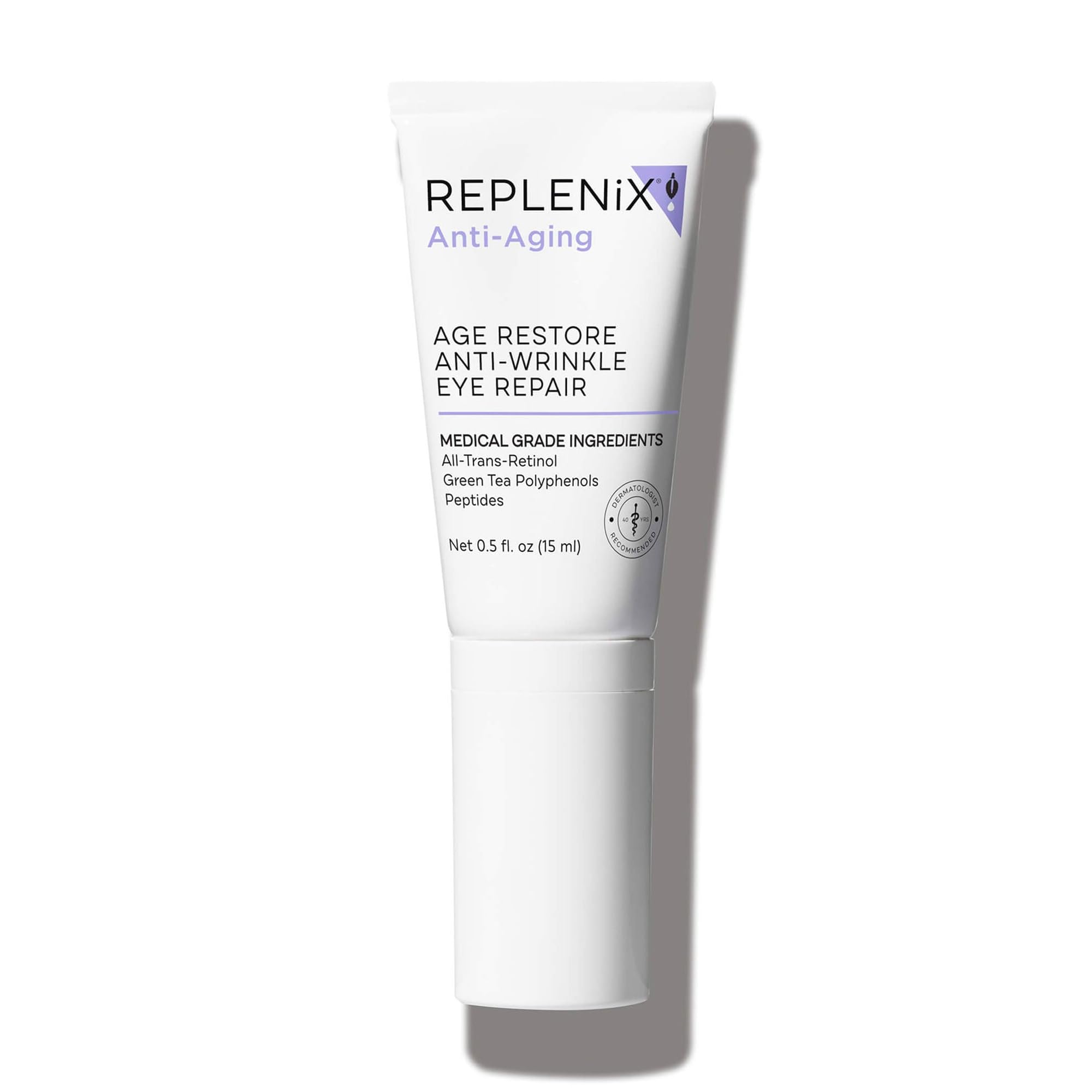 Replenix Age Restore Anti-Wrinkle Retinol Eye Repair, Medical-Grade Anti-Aging Eye Cream for Fine Lines, Dark Circles & Puffines