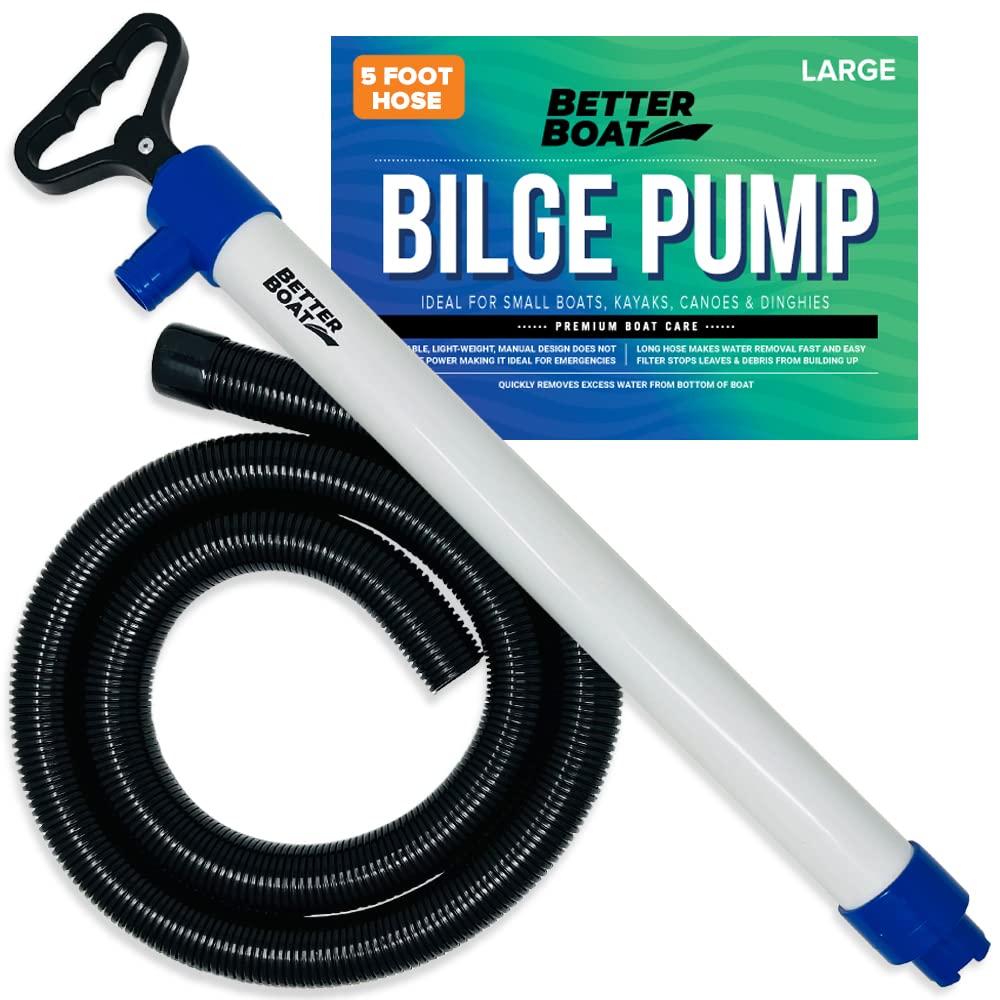 Manual Bilge Pump For Boats Kayak Canoe Hand Water Pump  Hand Pumps Siphon Pump Bailer Kayaking Boat With Hose Portable Held 20
