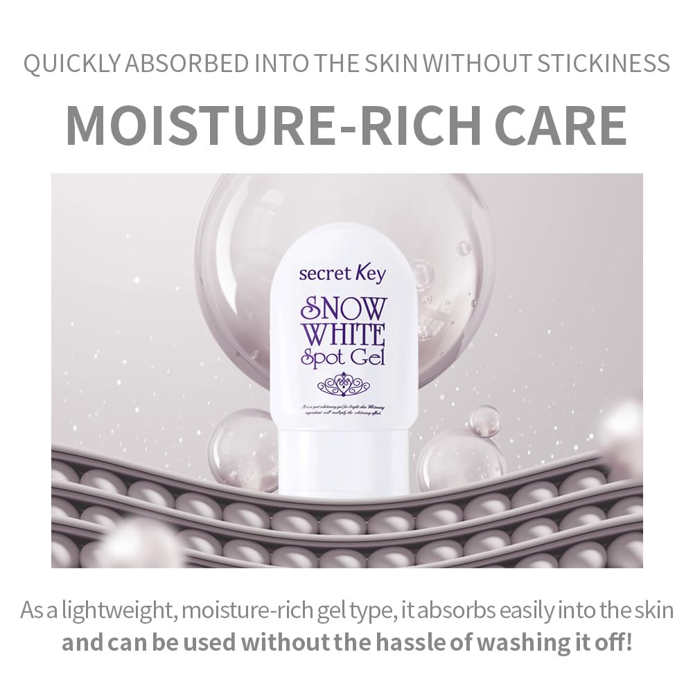 SECRETKEY Brightening Tone Up Spot Gel, Niacinamide, Natural Ingredients, No Stickiness, 2.29 oz (65 g)