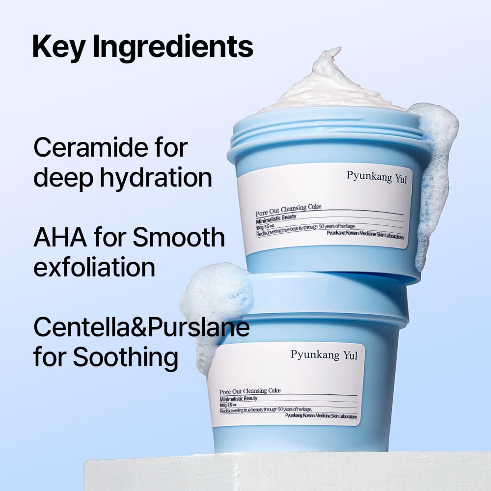 Pyunkang Yul [PKY Pore Out Faicial Cleanser, Sticky Clay absorbs impurities & Makeup, Deep Pore Cleansing with Moisture (3.38 Fl