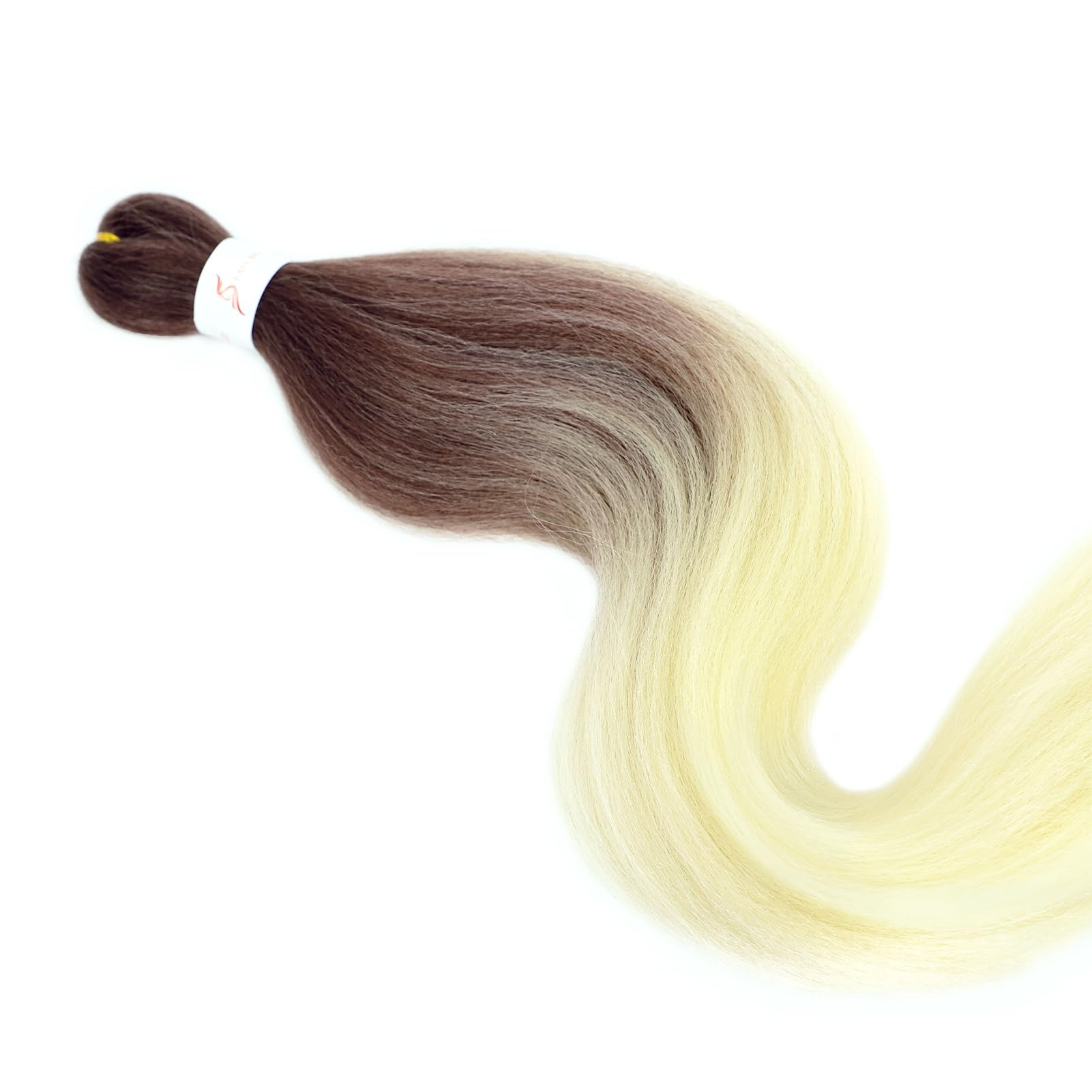 Dorsanee Chocolate Brown/Blonde Braiding Hair Pre Stretched 24 Inch 3 Packs Braiding Hair For Box Braids Twists Locs Hair Soft Y