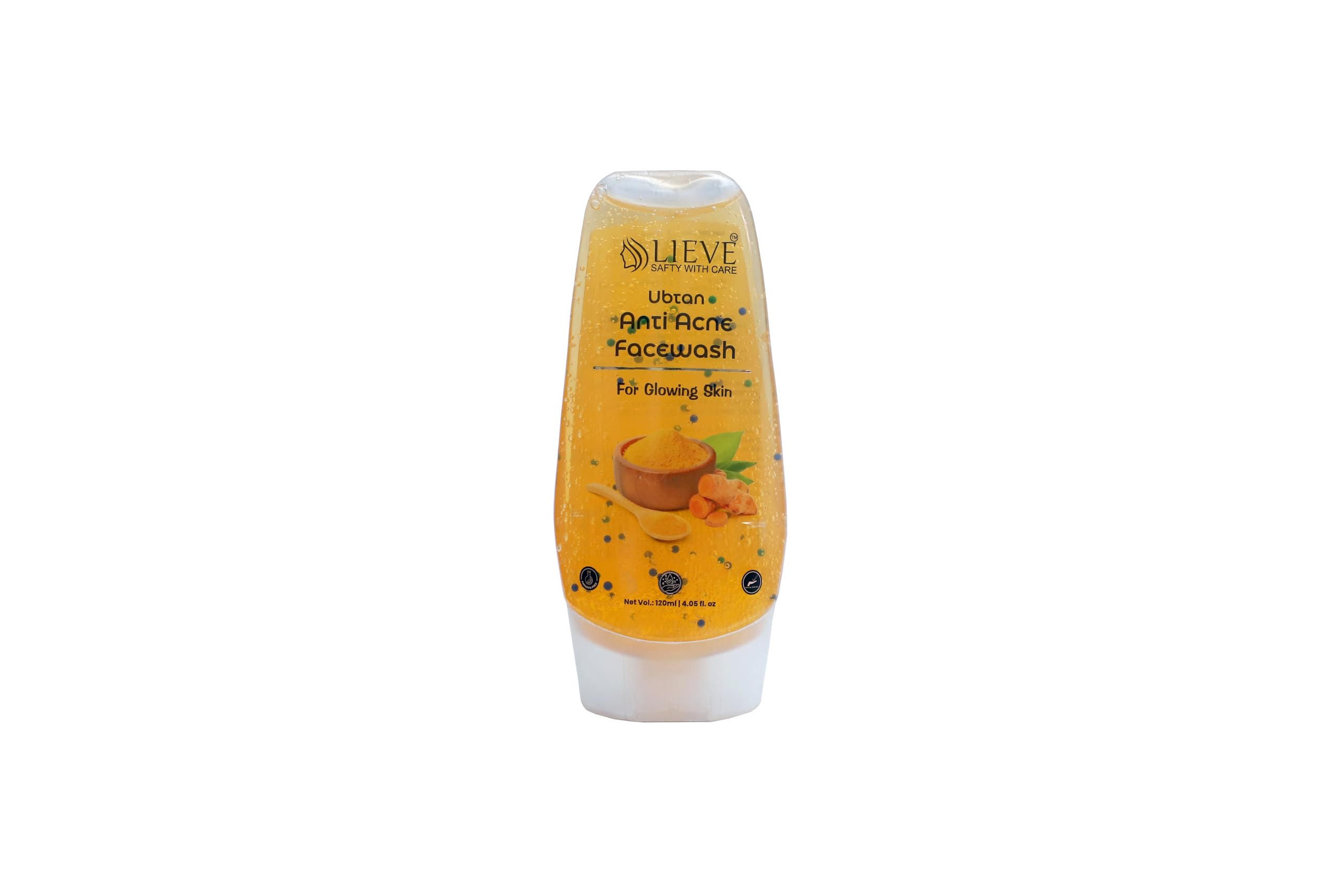 Lieve Safety With Care Ubtan Natural Face Wash For Tan Removal, Skin Brightening And Anti Acne 120 Ml (Pack Of 1)