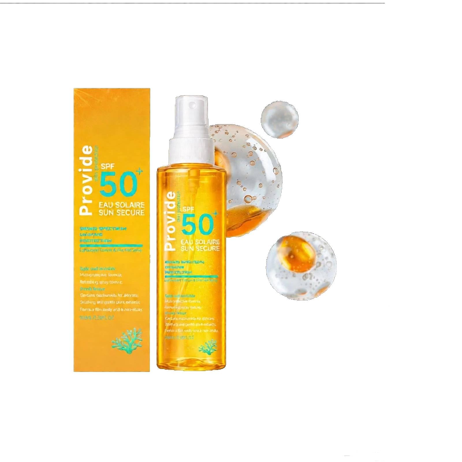SPF 50 Sunscreen Spray Face Body Mist Waterproof Hydrating Travel