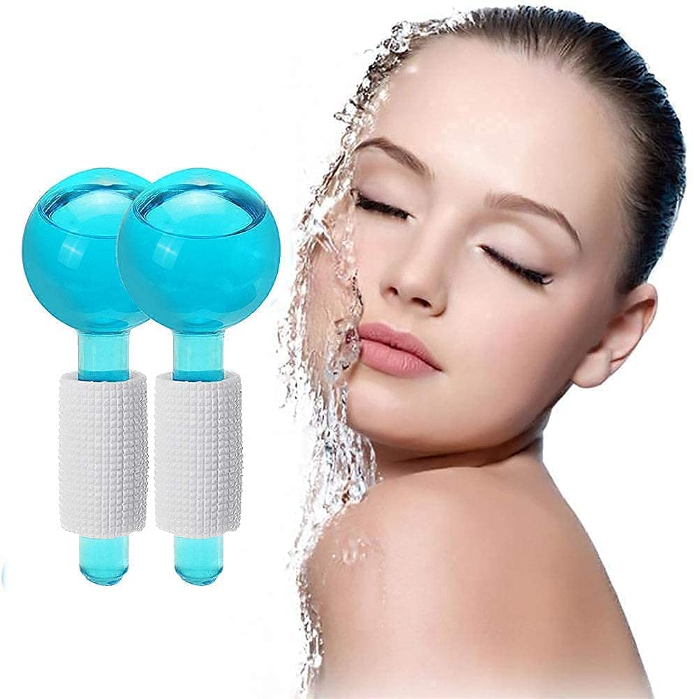 Skyzone Facial Ice Globe,Smart Cool Face Roller Ball, Facial Massage Tools For For Neck Eye Circle Reduce Puffiness Anti Ageing 
