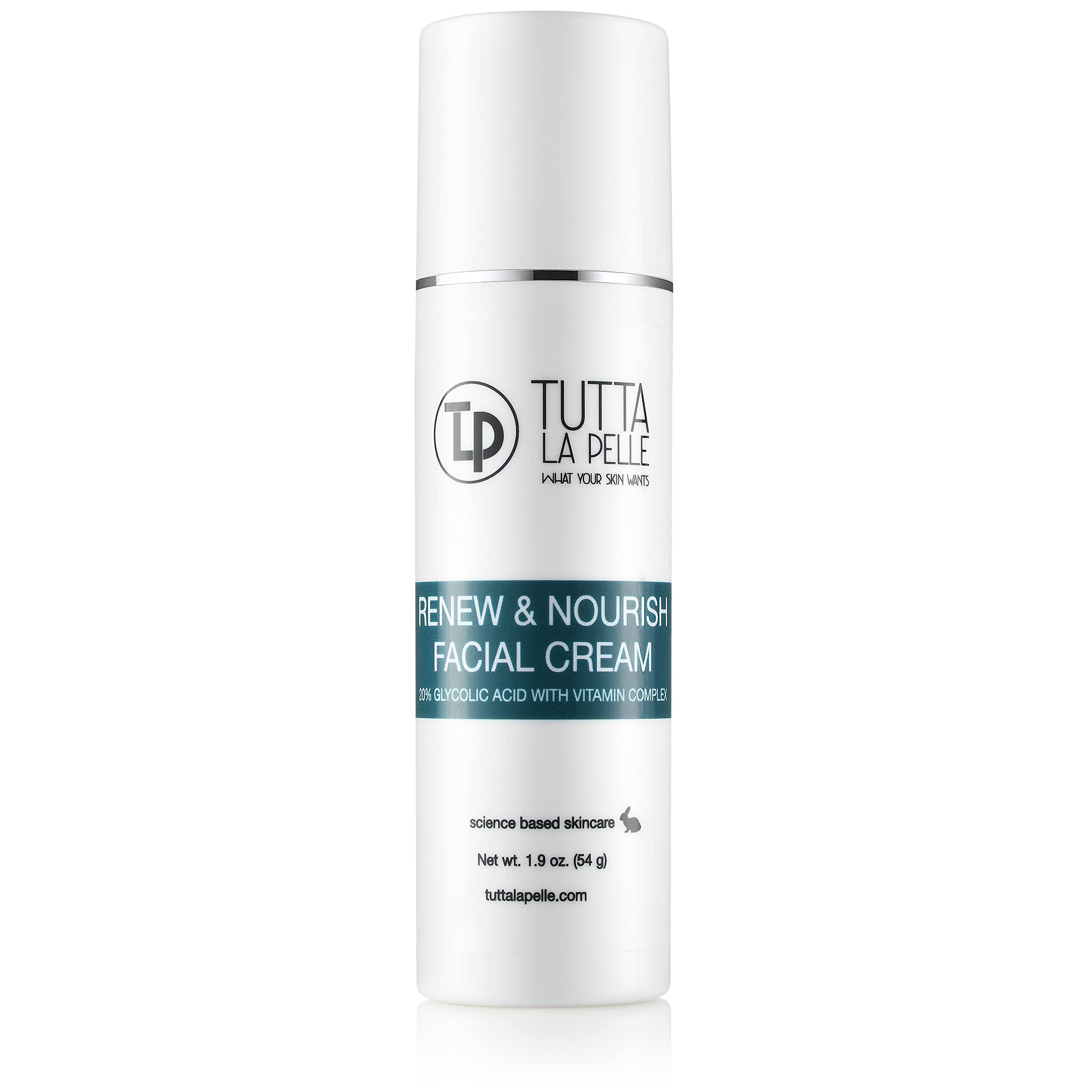 Glycolic Acid Cream 20% Aha Facial Cream, Vitamin Complex - Acne Cream, Q10 Anti Aging Wrinkle Cream, Kp - Keratosis Pilaris / F
