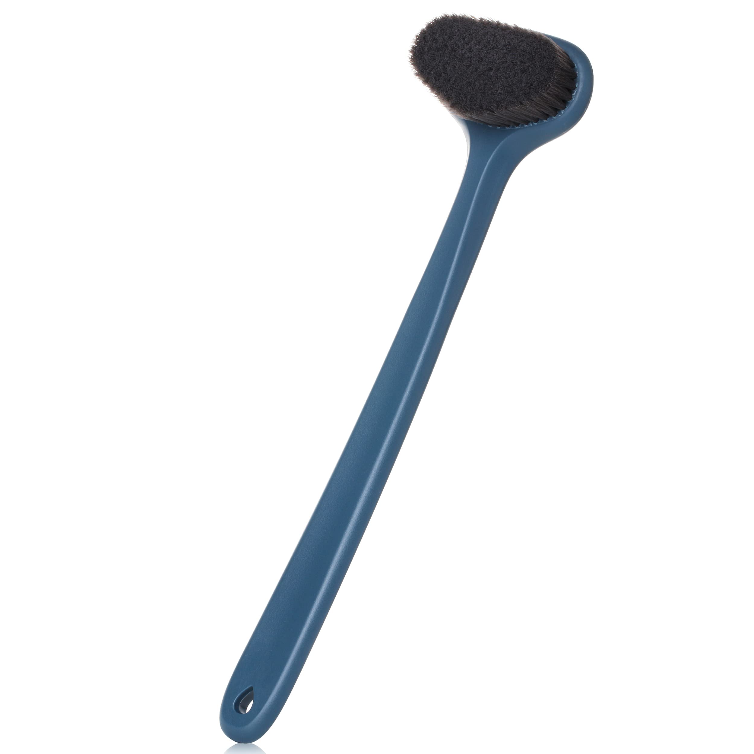 Slick- Back Scrubber For Shower, 14.3   , Back Brush Long Handle For Shower, Back Brush, Back Brushes For Showering, Shower Back
