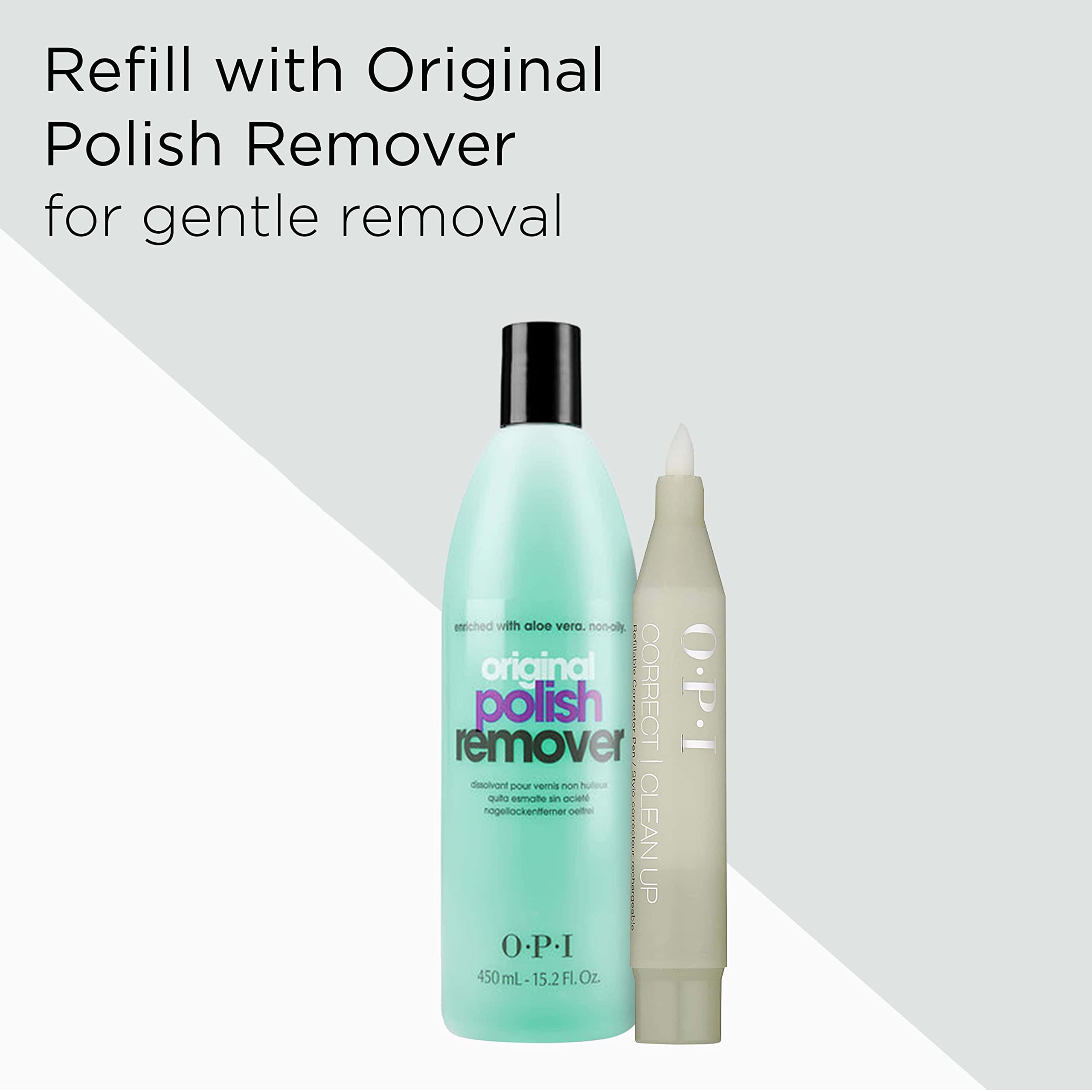 OPI Nail Polish Remover Pen | Precise Nail Polish Remover Tip Pen | Gentle & Non-Drying Formula | 0.13 fl oz