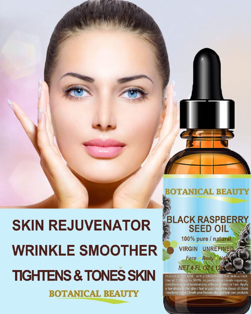 Black Raspberry Seed Oil. 100% Pure/Natural/Undiluted/Virgin/Unrefined/Cold Pressed Carrier Oil. 0.5 Fl.Oz.- 15 Ml. For Skin, Ha