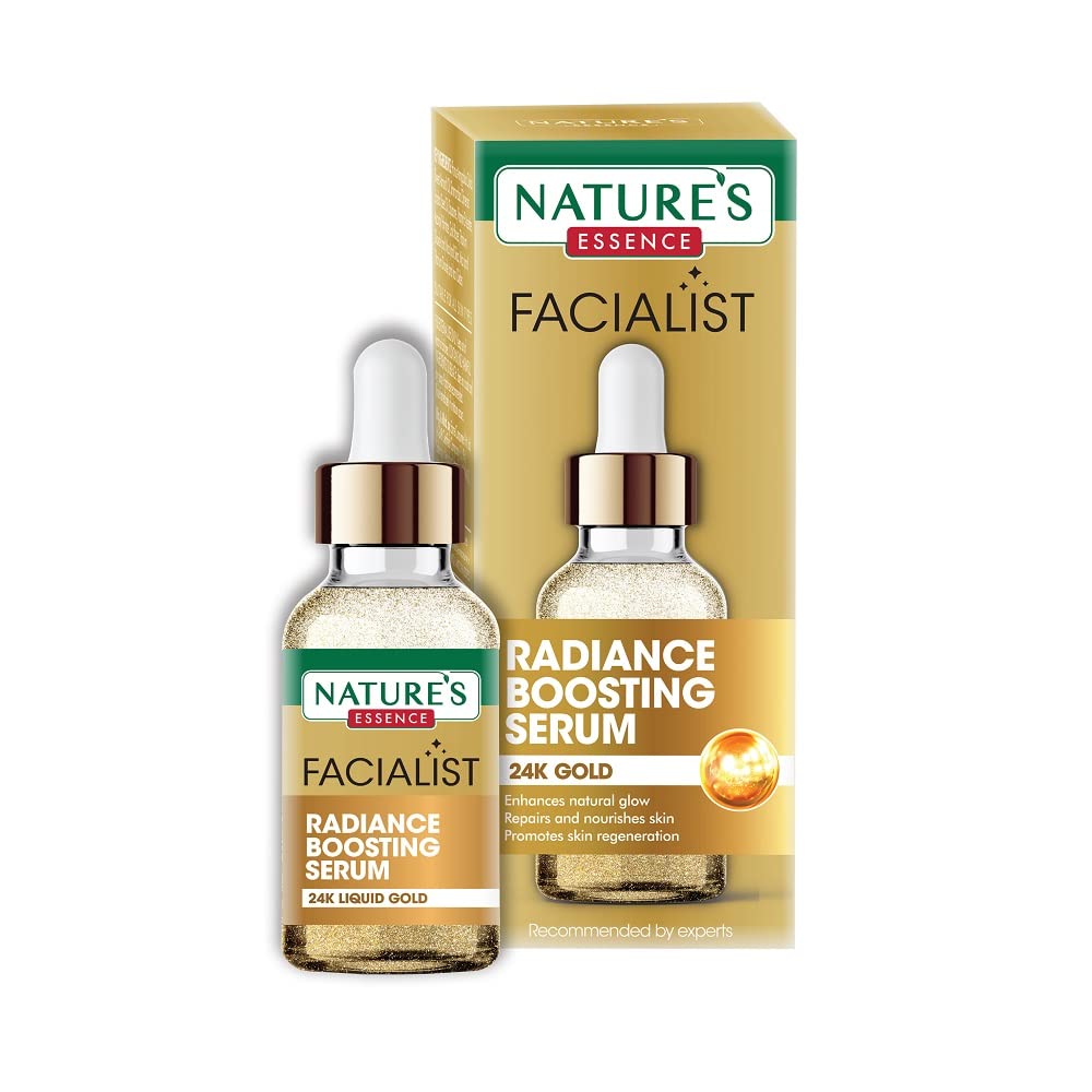 NatureS Essence 24K Liquid Gold Radiance Boosting Serum | Face Serum For Glowing Skin, 30Ml