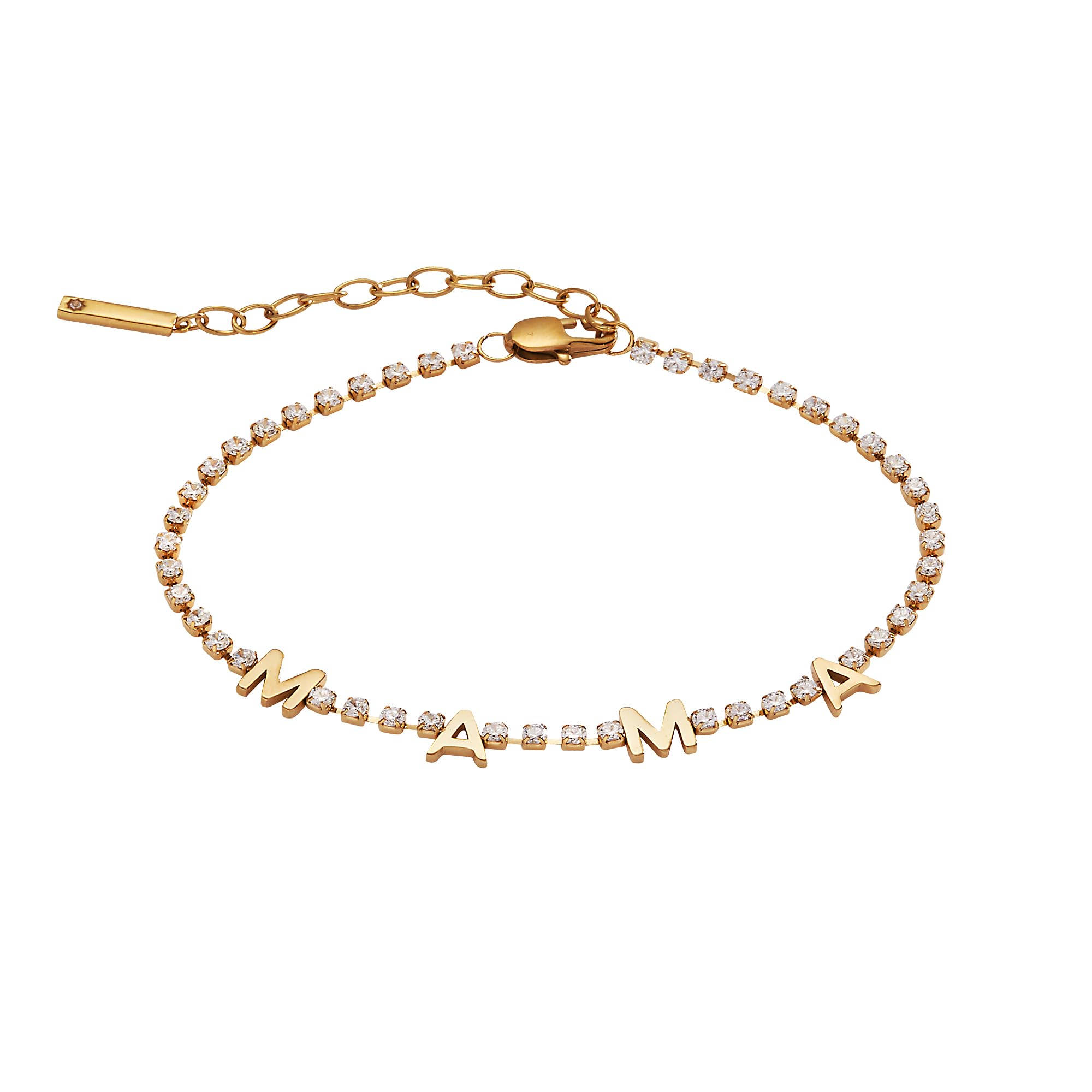 Alex and Ani Mama    Crystal Tennis Bracelet