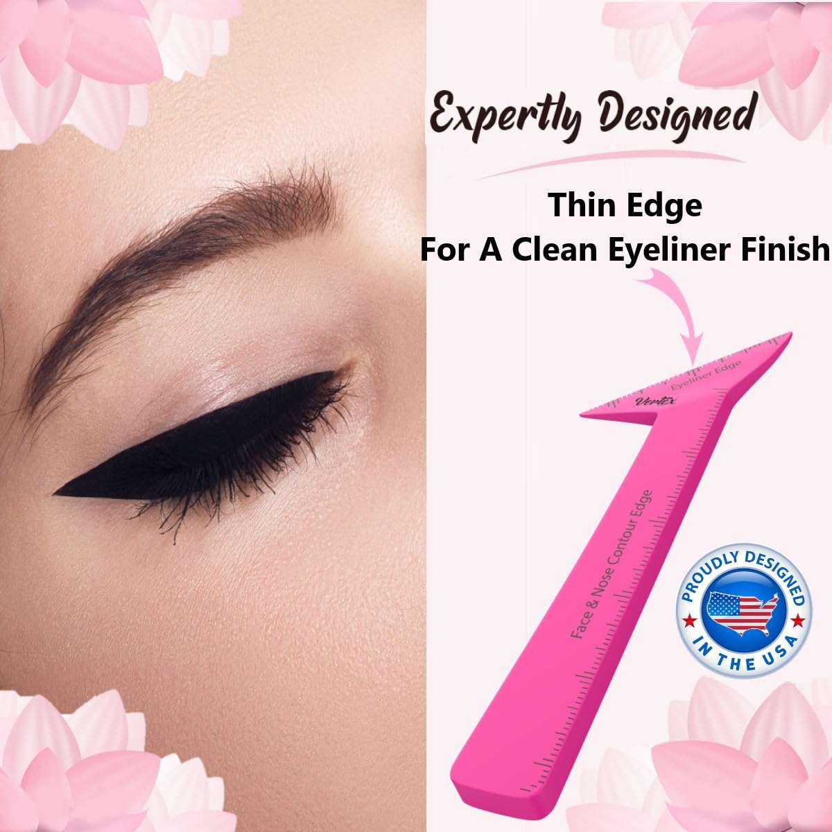 Eyeliner Stencils Pencil Liquid Waterproof Tool For Liner Makeup Brush Pen Stamp Thin Sharpener Cat Eyes Small Angled Wing Tip |