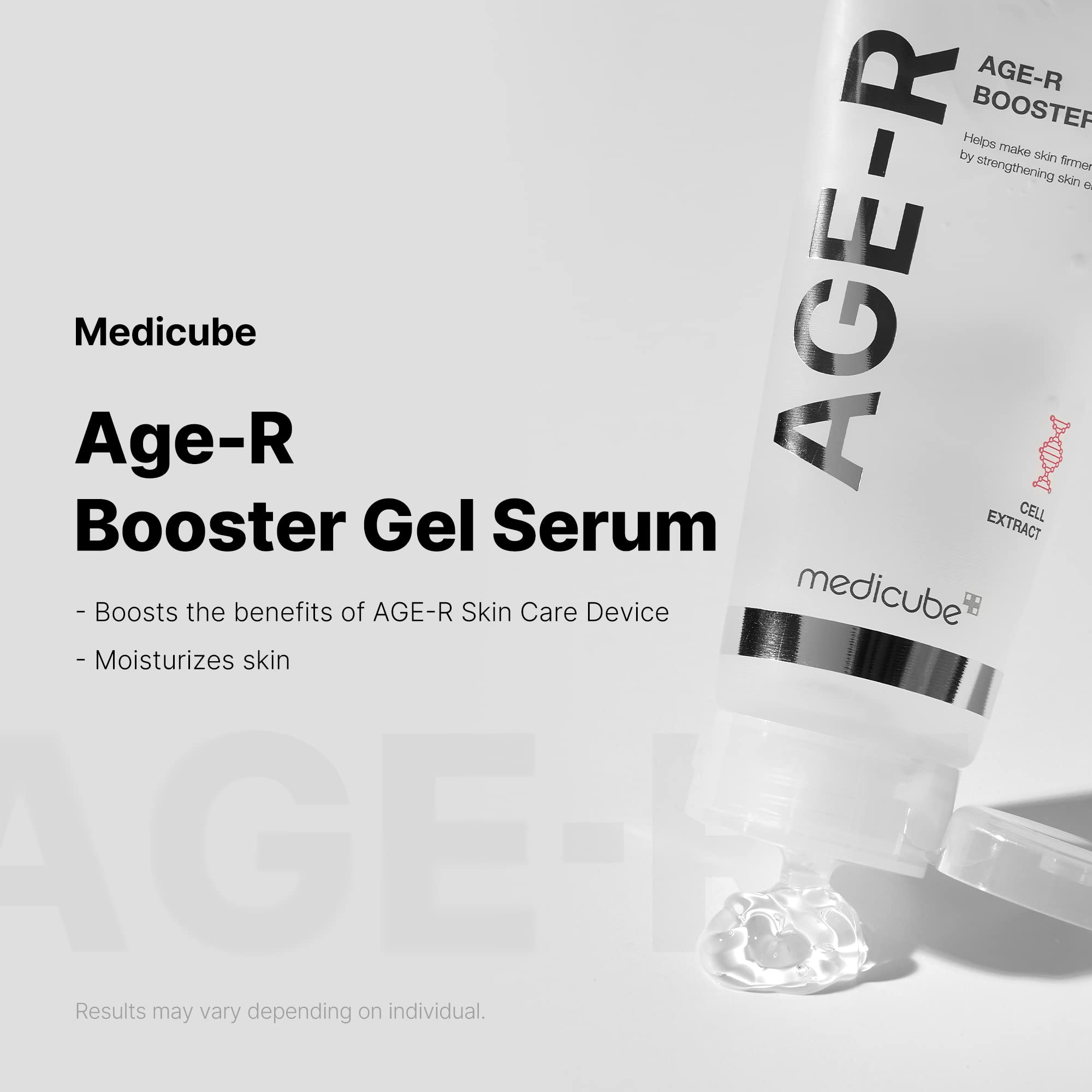 Medicube Age-R Booster Gel Serum For Skin Care Devices - Moisturizing And Nourishing Facial Serum With Plant Stem Cell Extract,