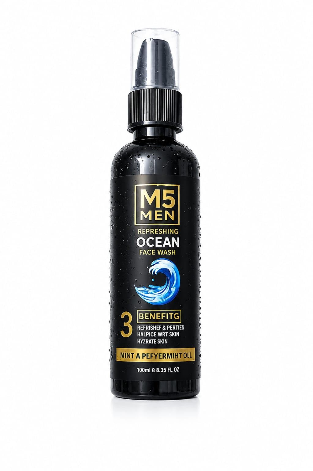 MenS Ocean Face Wash, Removes Dirt And Excess Oil, Helps Keep Skin Fresh And Clean, Suitable For Daily Use, Refreshing Ocean Fr