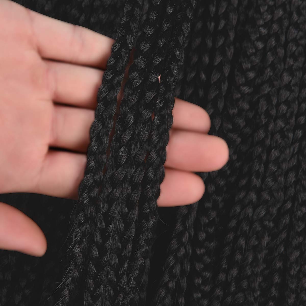 16 Inch Box Braid Crochet Hair,Crochet Box Braids,Crochet Braids Box Braids,Crochet Box Braids Pre Looped,1CM In Diameter 3X 100