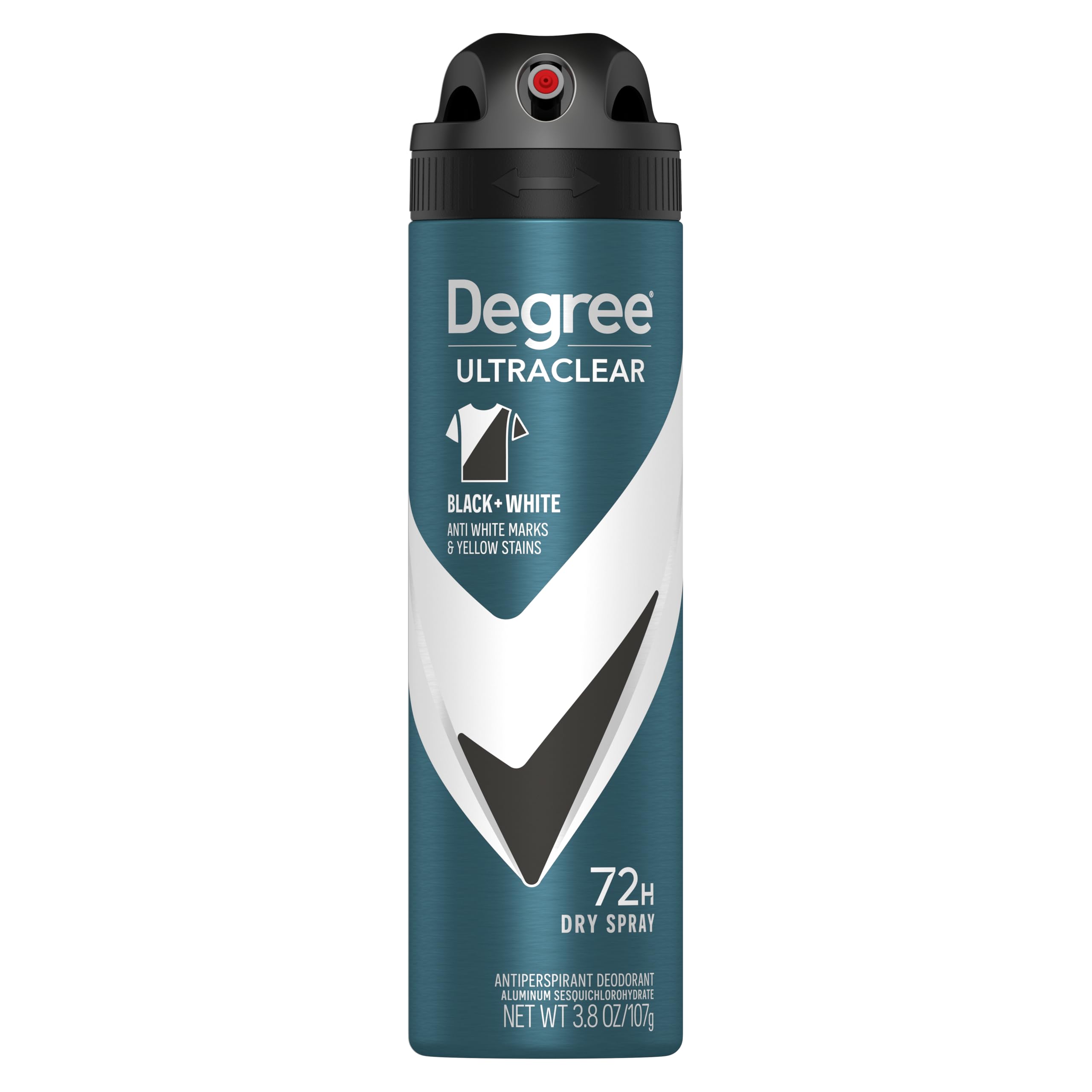 Degree Men Antiperspirant Deodorant Dry Spray Black+White 72-Hour Sweat & Odor Protection Antiperspirant for Men with MotionSens