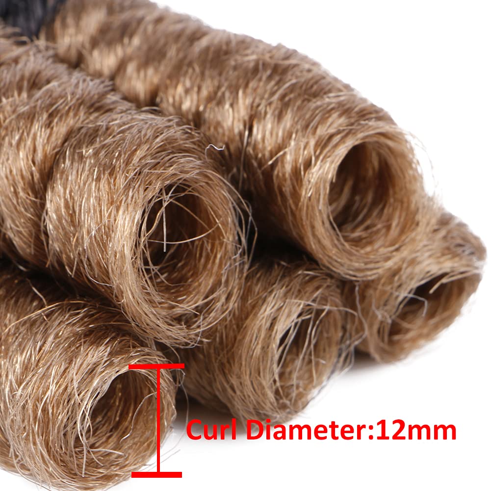 Becus 3Packs 20Inch Saniya Kenzie Curl Short Curly Crochet Braids Hair Extension For Black Women Curl Diameter (12Mm) Tapered Cu