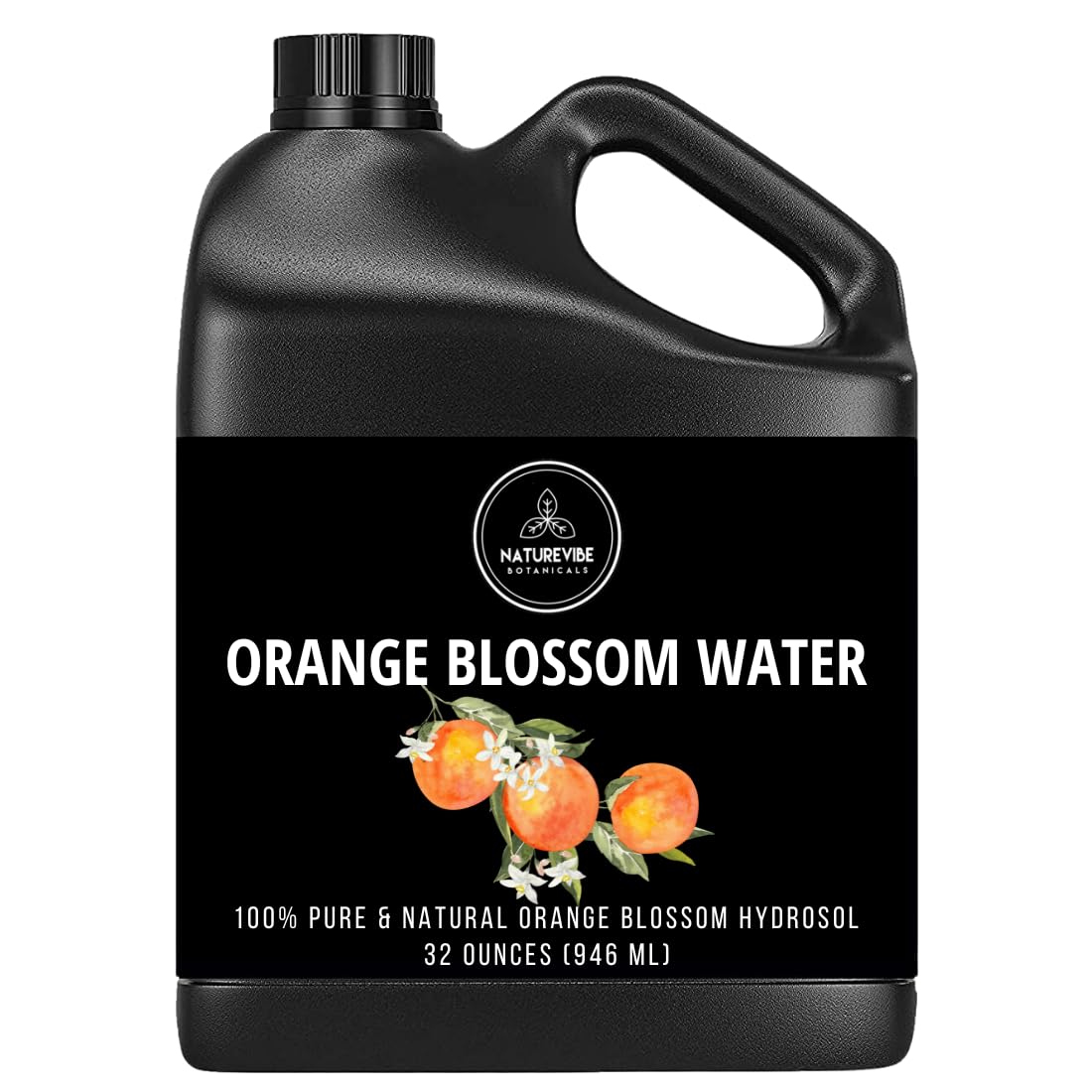 Naturevibe Botanicals Orange Water 32 Ounces | 100% Pure And Natural | Great For Skin Care And Hair Care