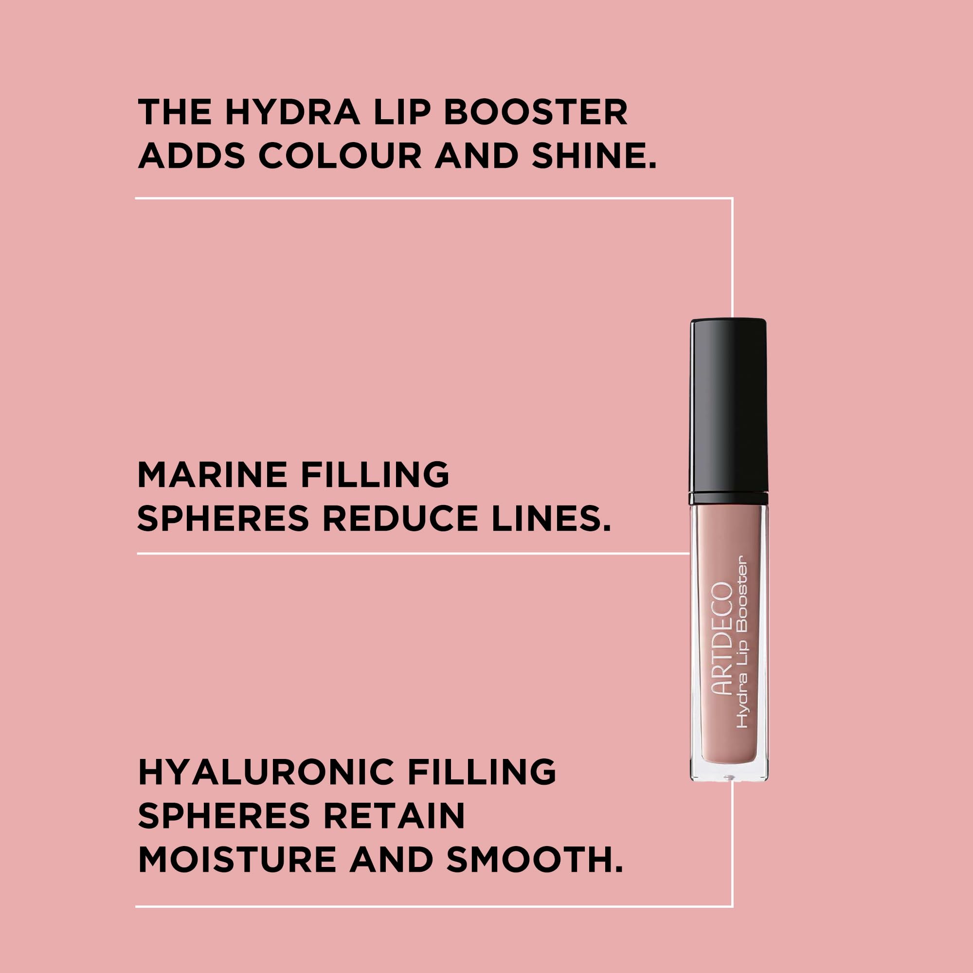 ARTDECO Hydra Lip Booster - Translucent Mauve - Hydrating Lip Gloss with Boosting Effect - Hint of Color & Beautiful Shine - Non