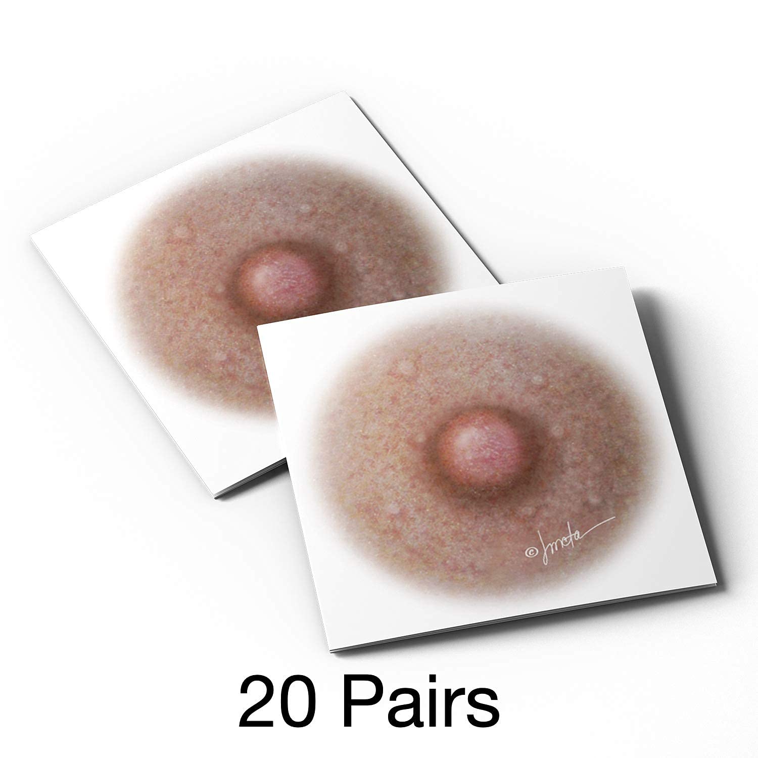 Breast Cancer Temporary Tattoos for Women - 20 Pairs, Areola Temporary Tattoo, Post Mastectomy Temporary Tattoo, Post Surgery Ni