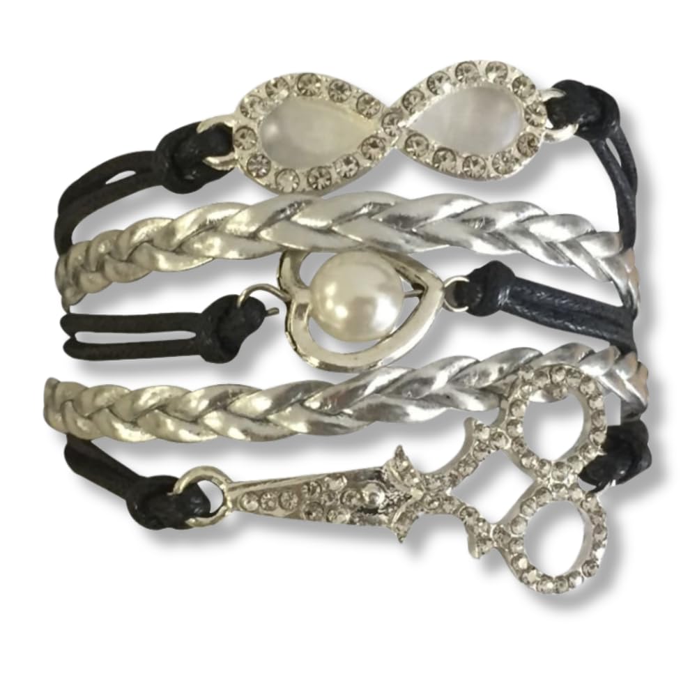 Infinity Collection Hair Stylist Jewelry- Hair Stylist Bracelet- Hair Stylist Gifts