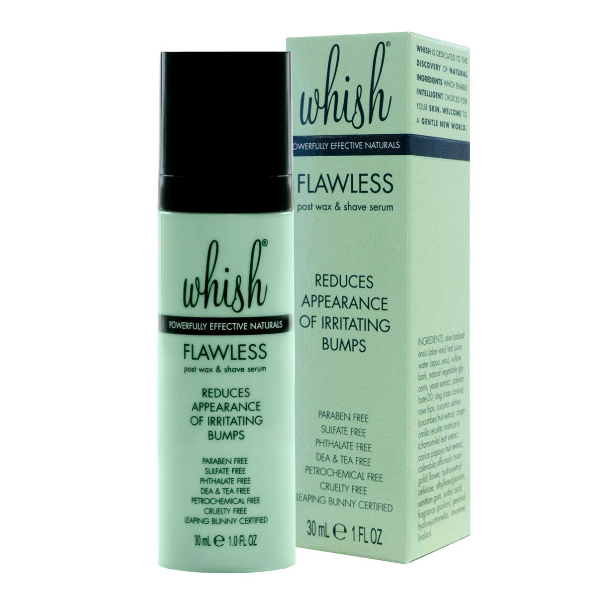Whish Flawless Post Wax & Shave Serum - Ingrown Hair Treatment For Men And Women - Calming Aftershave Oil For Razor, Wax, & Lase