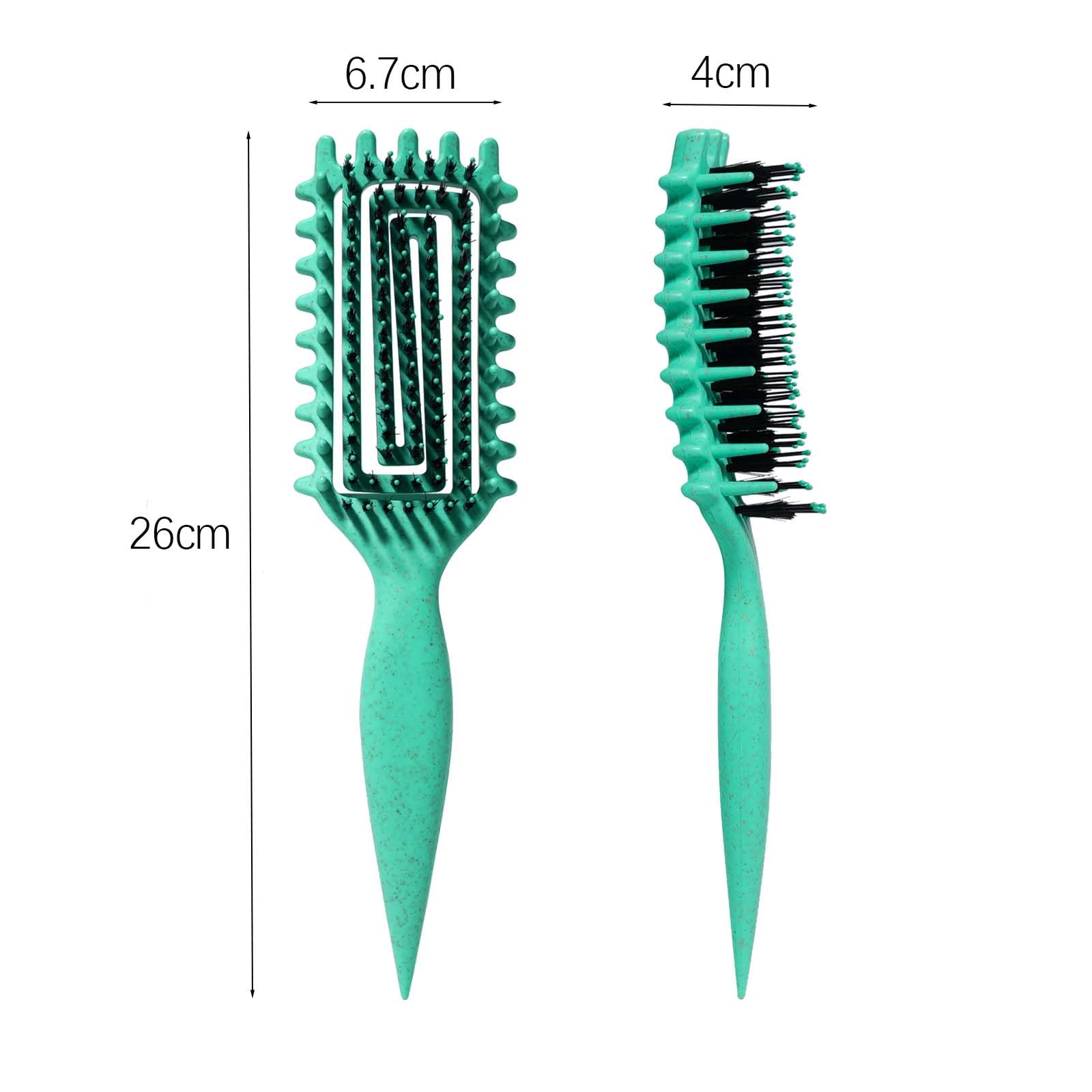 Curly Hair Brush Candybrush Curl Defining Brush for Detangling Shaping and Defining Curls for Women, Men, Wet & Dry Hair (Green)