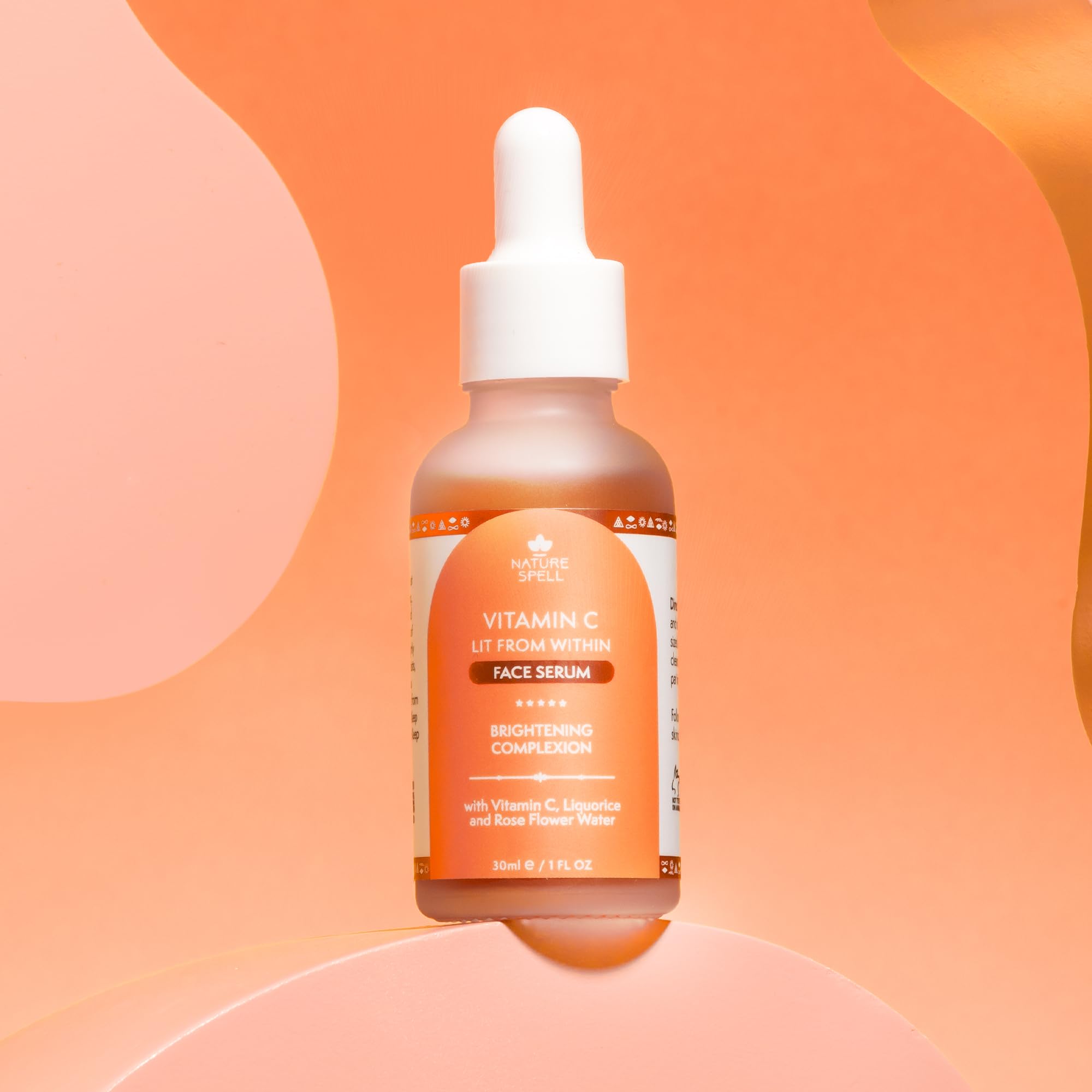 Nature Spell Pure Vitamin C Face Serum 1 Fl Oz - Brightens Skin - Minimise Enlarged Pores - Dark Spot Corrector - Anti Aging Ser