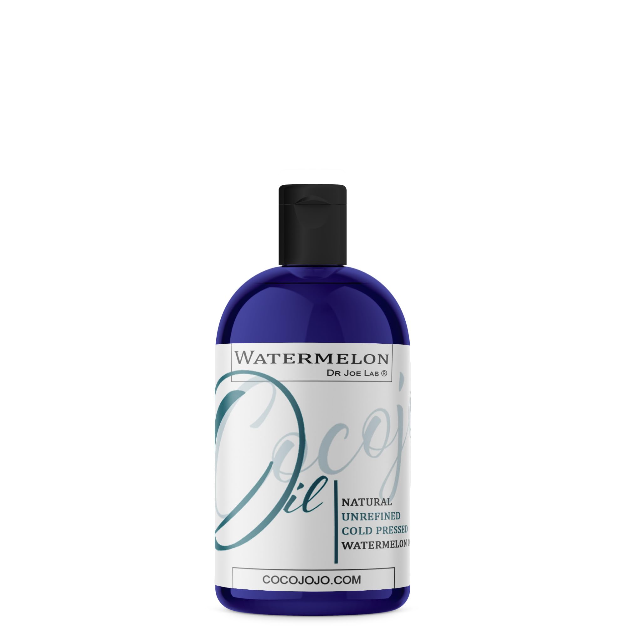 Dr Joe Lab Watermelon Seed Oil - 100% Pure, Unrefined, Cold Pressed, Virgin, Carrier Oil - 8 Oz - For Hair, Skin, Nails, Body, F